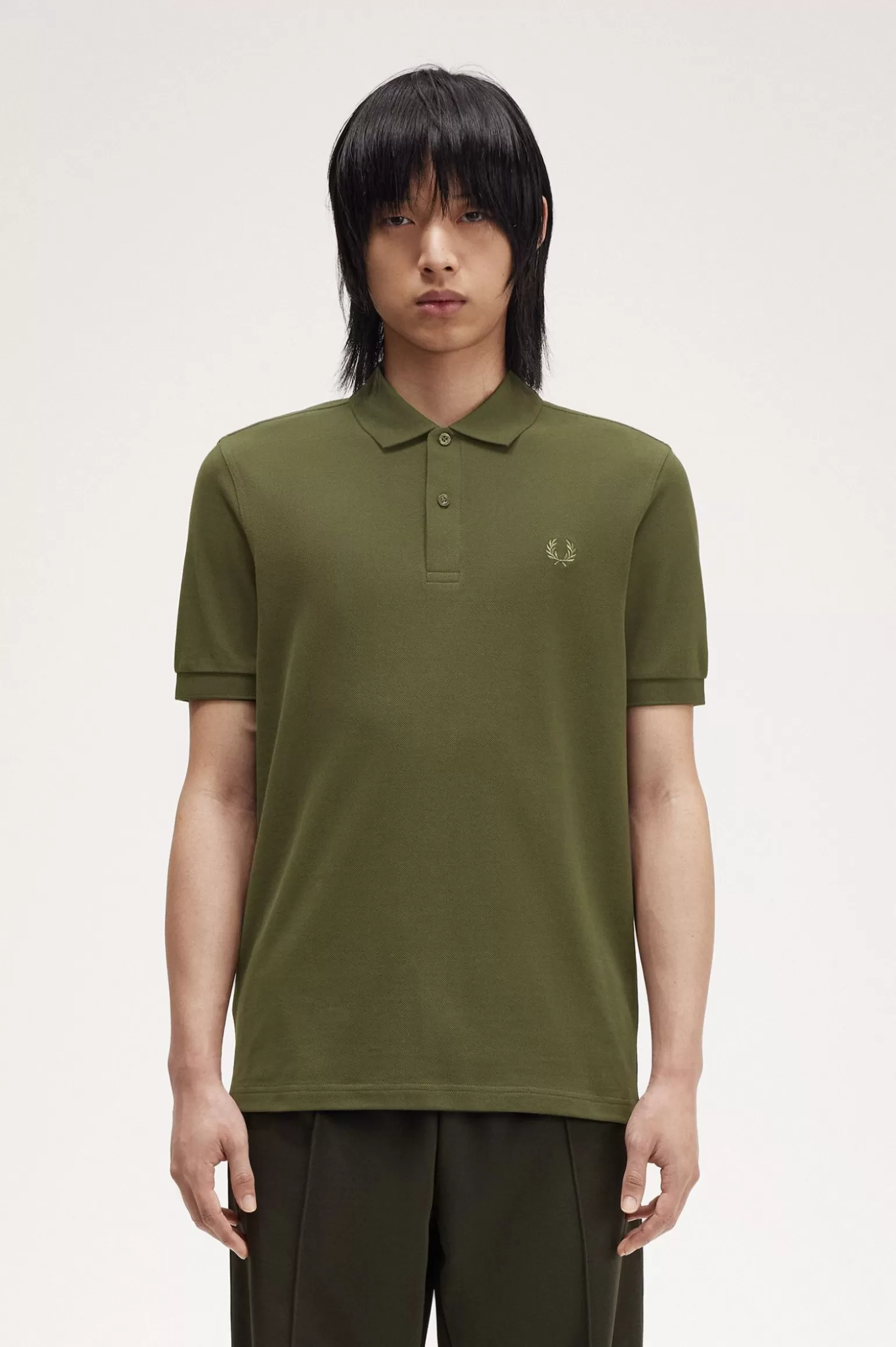 Poloshirts^Fred Perry M6000 Jagdgrün / Lorbeerkranzgrün