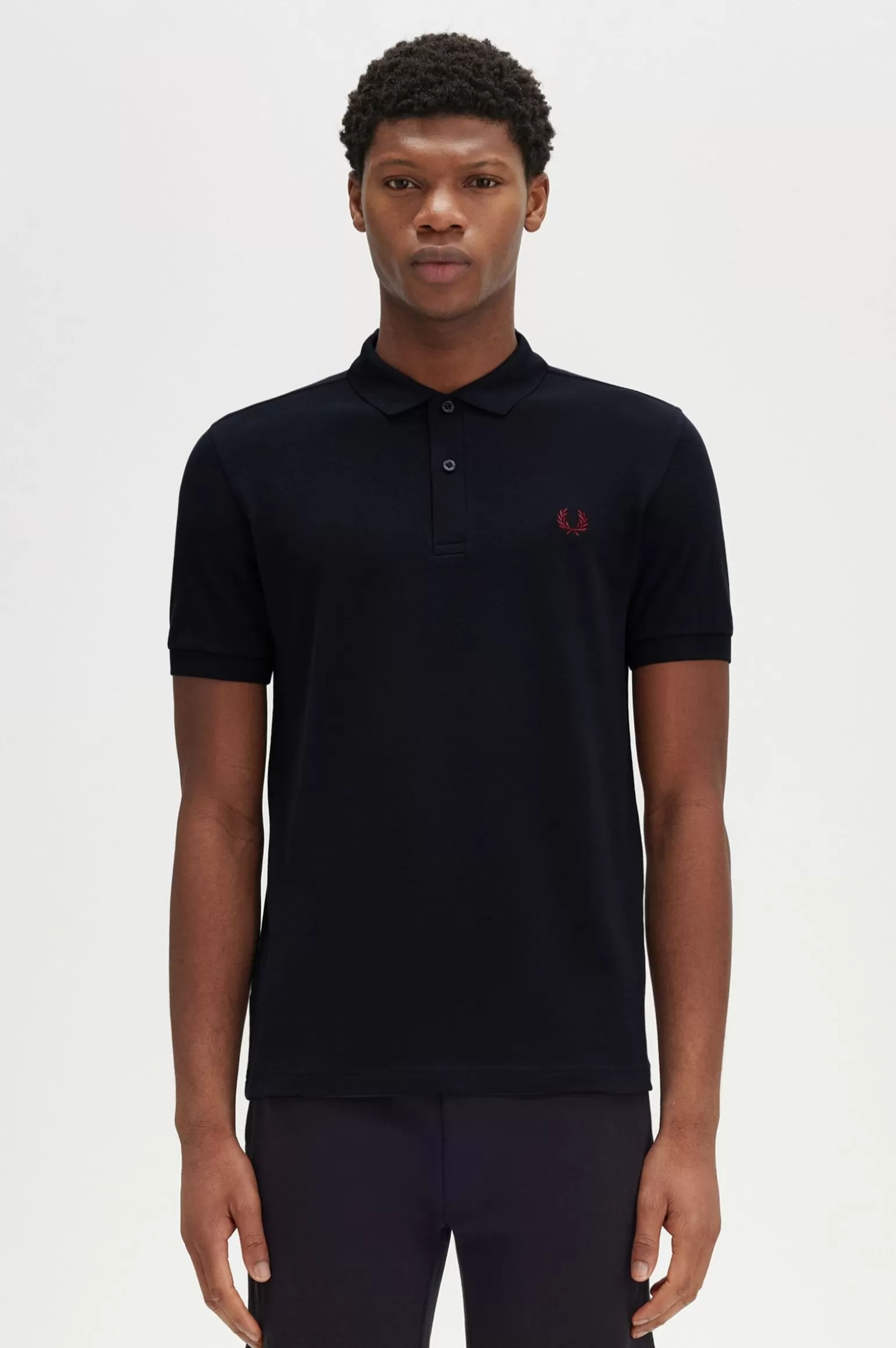 Poloshirts^Fred Perry M6000 Marineblau / Gebranntes Rot