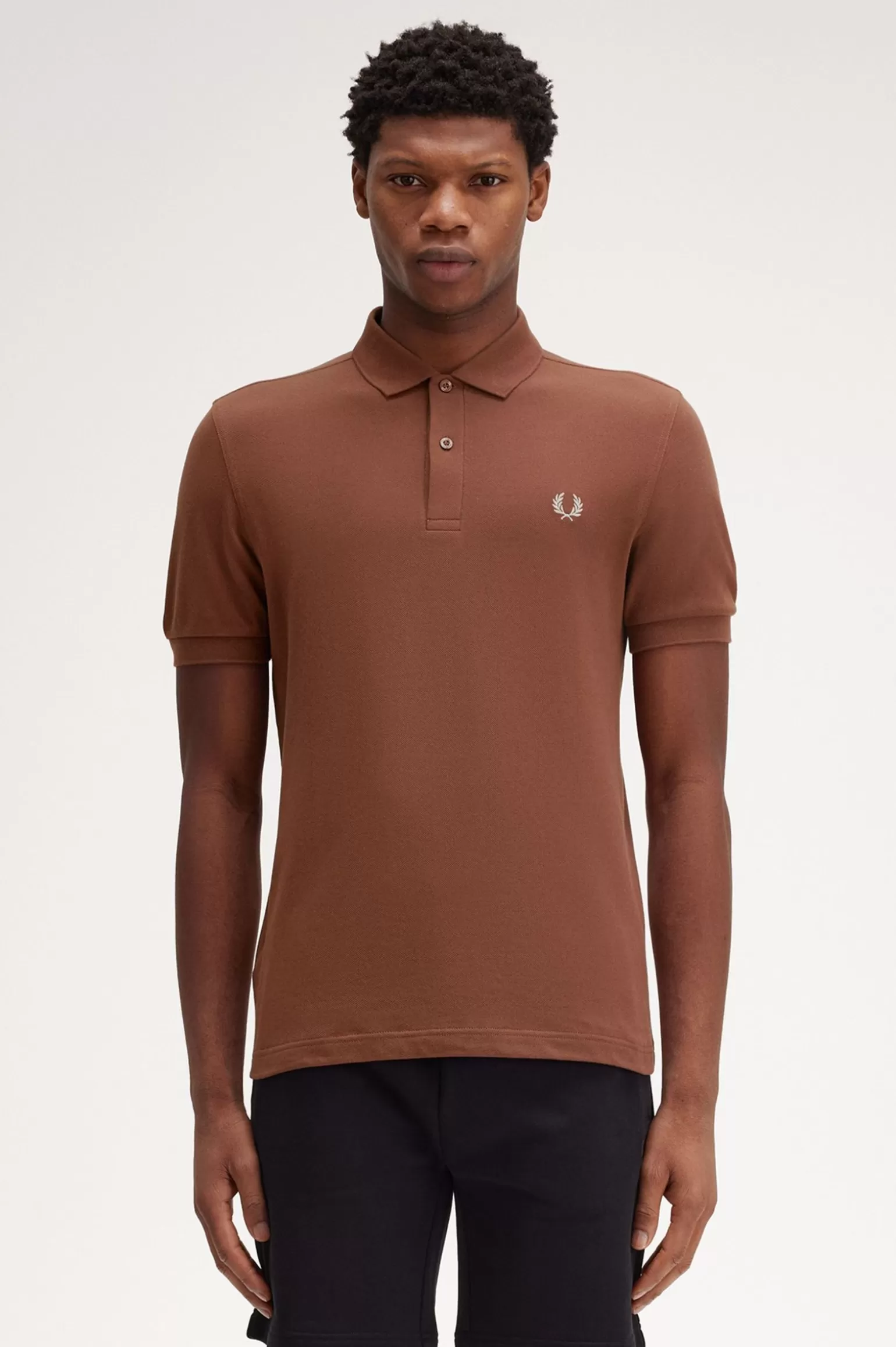 Poloshirts^Fred Perry M6000 Whiskybraun / Melange-Hafer