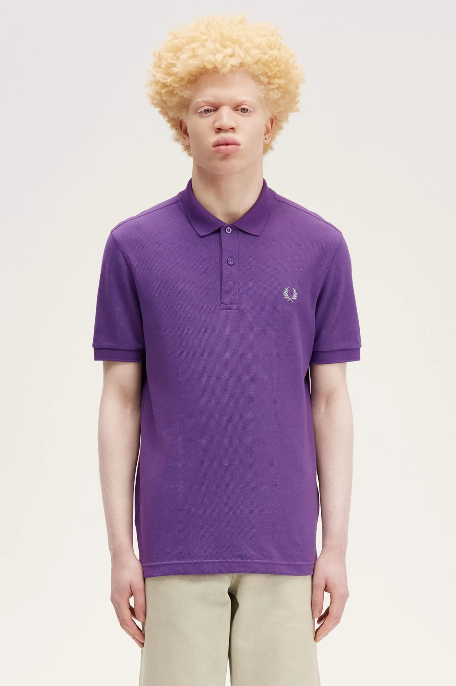 Poloshirts^Fred Perry M6000 Amethyst / Silberblau