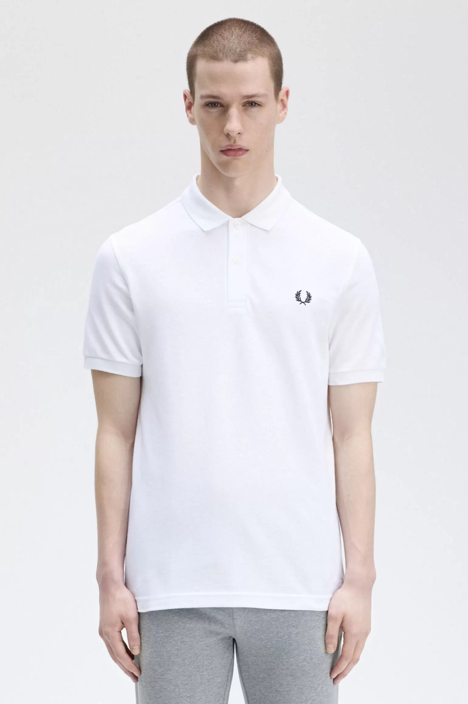 Poloshirts^Fred Perry M6000 Weiß / Marineblau