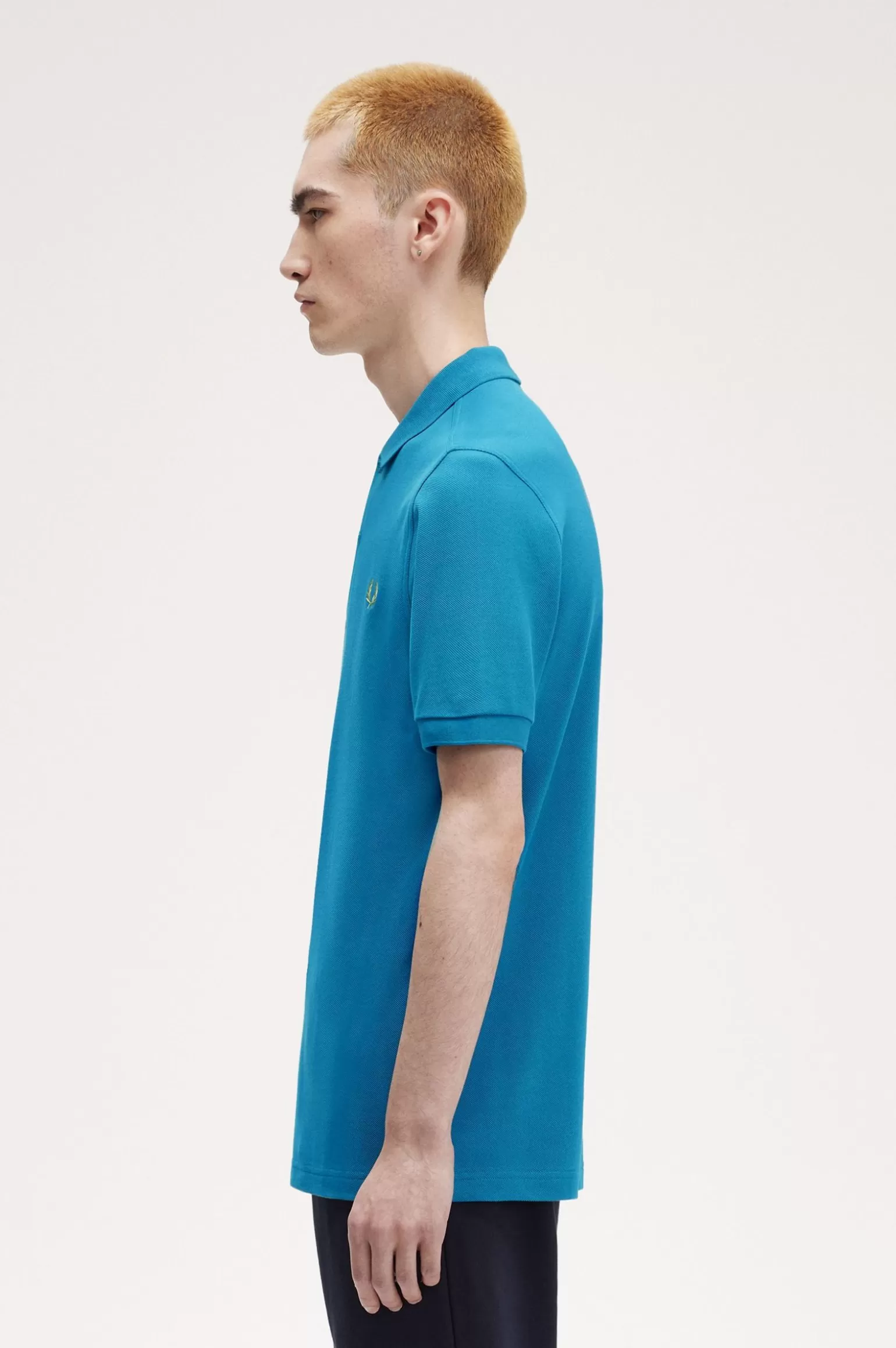 Poloshirts^Fred Perry M6000 Runaway Bay Ocean / Honigwabe