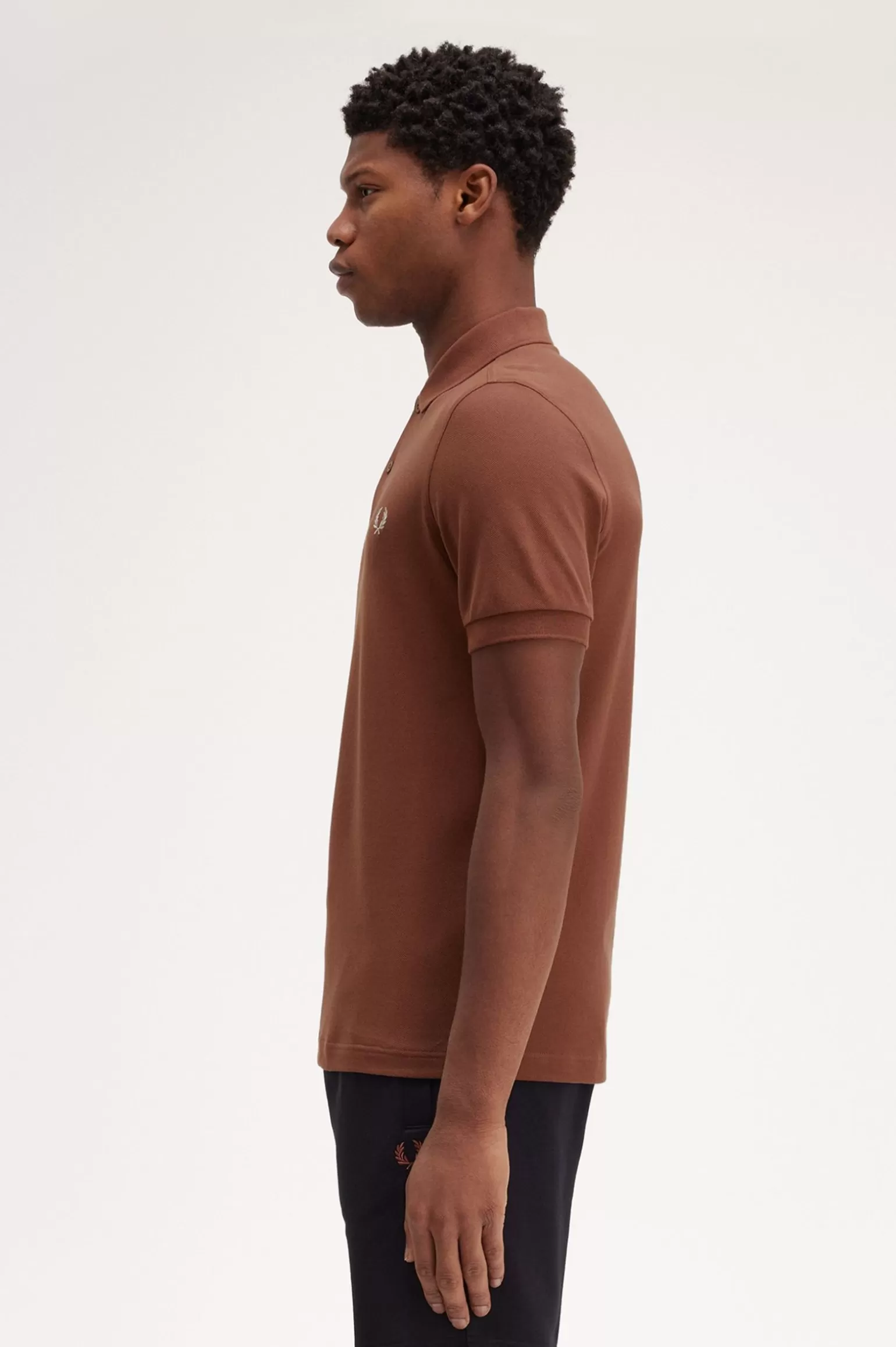 Poloshirts^Fred Perry M6000 Whiskybraun / Melange-Hafer