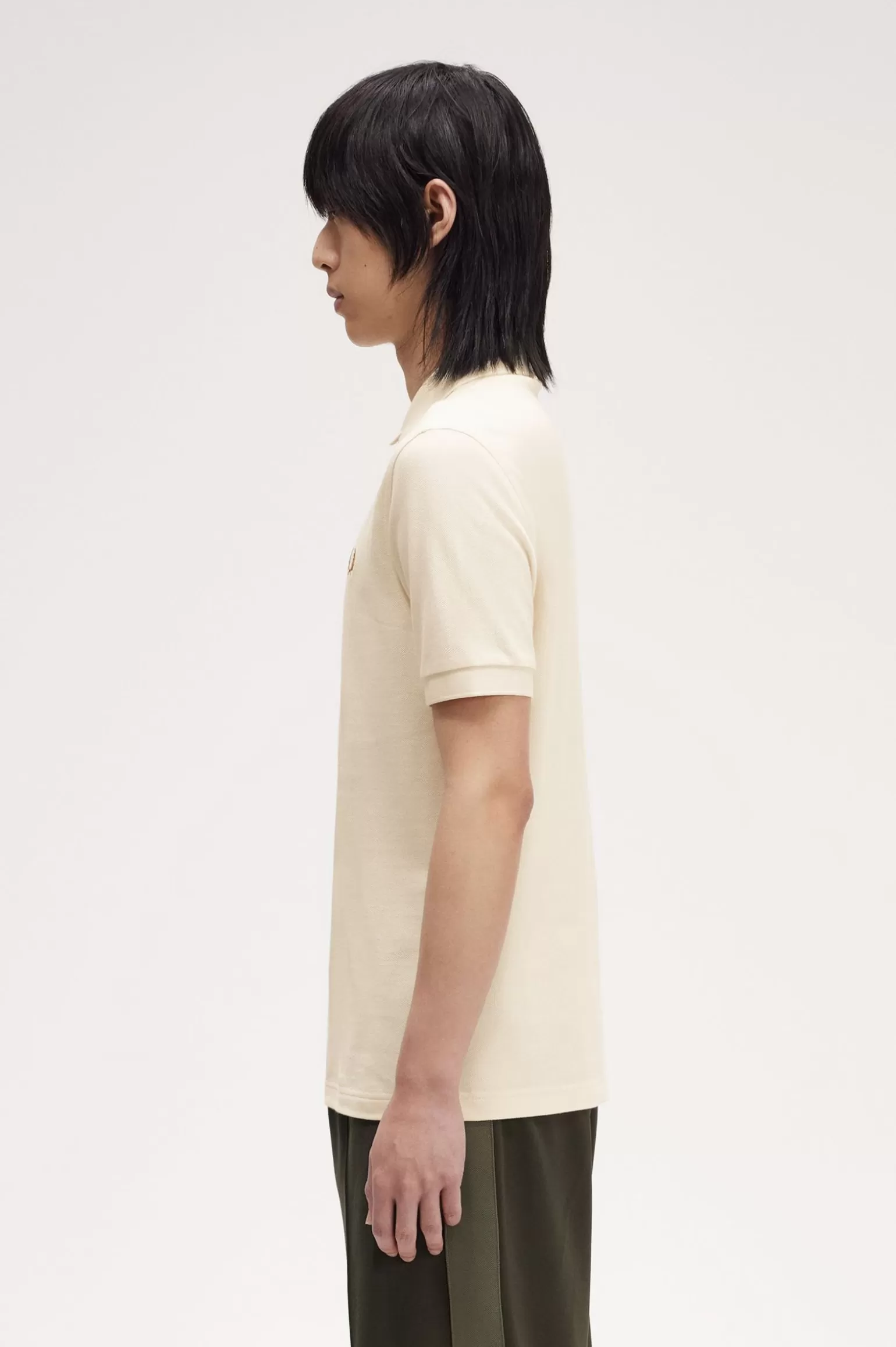 Poloshirts^Fred Perry M6000 Ecru / Orange
