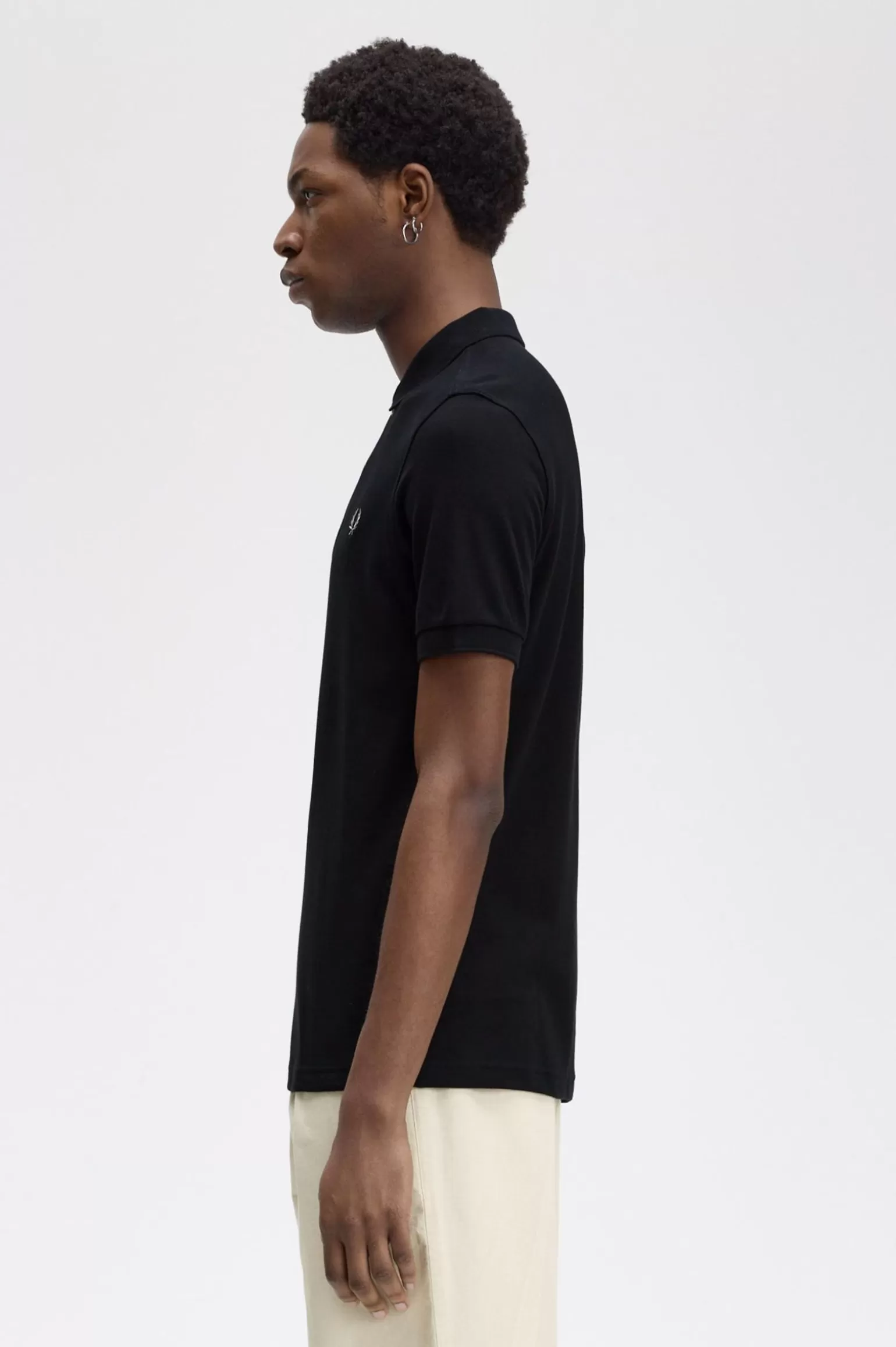 Poloshirts^Fred Perry M6000 Schwarz / Chrom