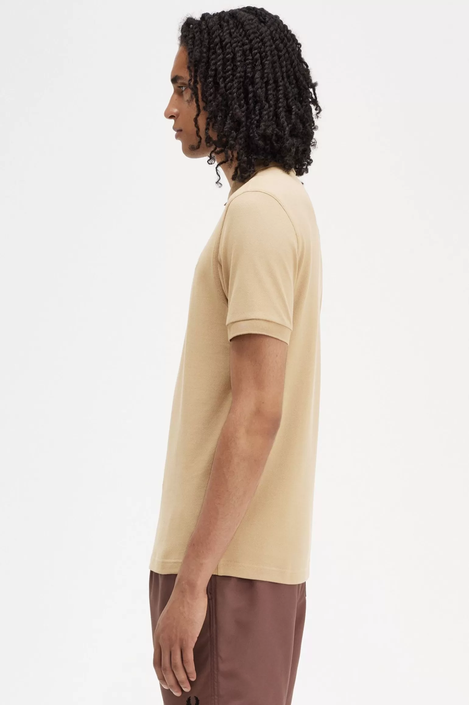 Poloshirts^Fred Perry M6000 Warmes Steingrau / Hellbeige