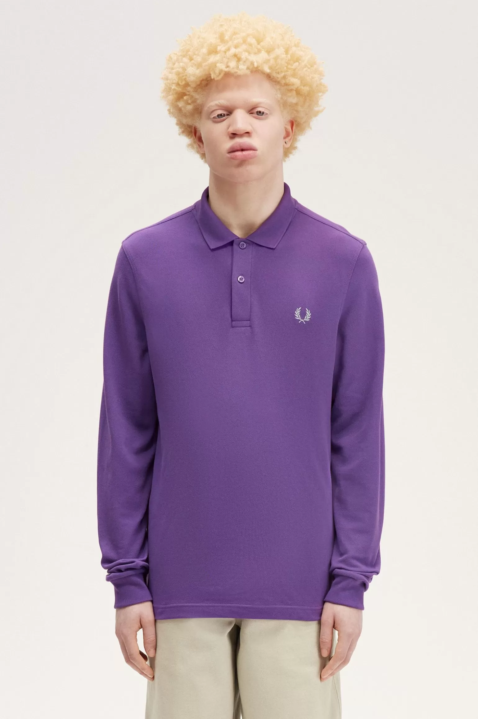 Poloshirts^Fred Perry M6006 Amethyst / Silberblau