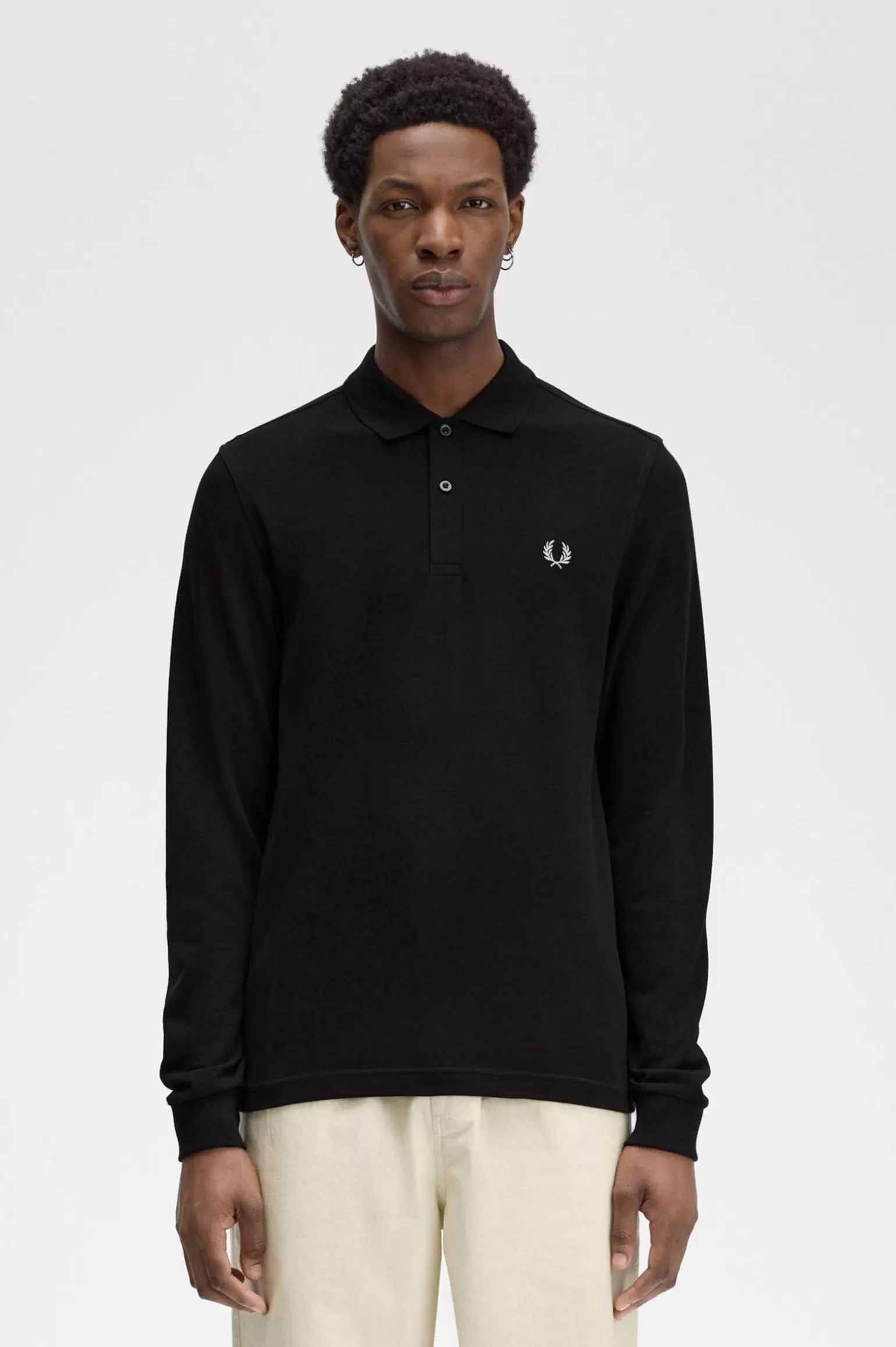 Poloshirts^Fred Perry M6006 Schwarz / Chrom