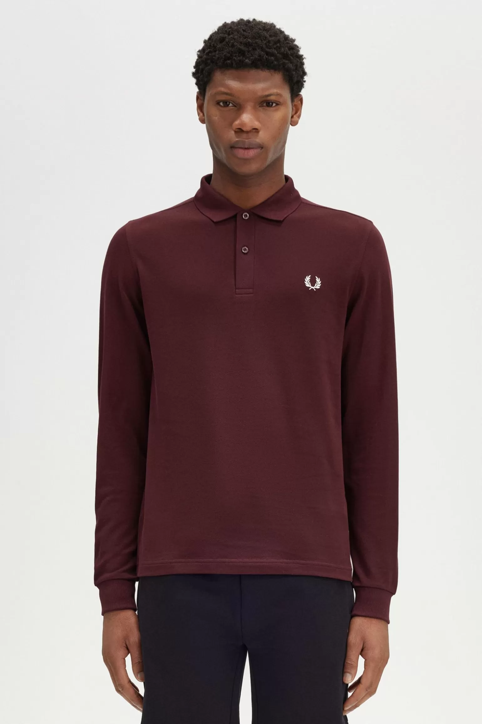 Poloshirts^Fred Perry M6006 Ochsenblut / Ecru