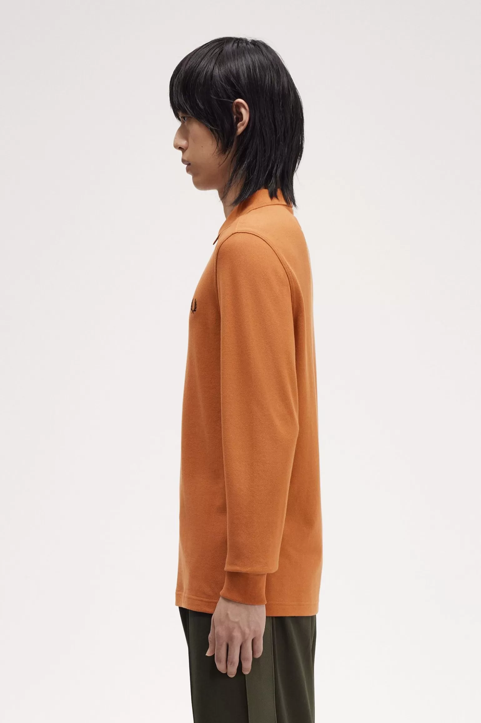 Poloshirts^Fred Perry M6006 Orange / Schwarz