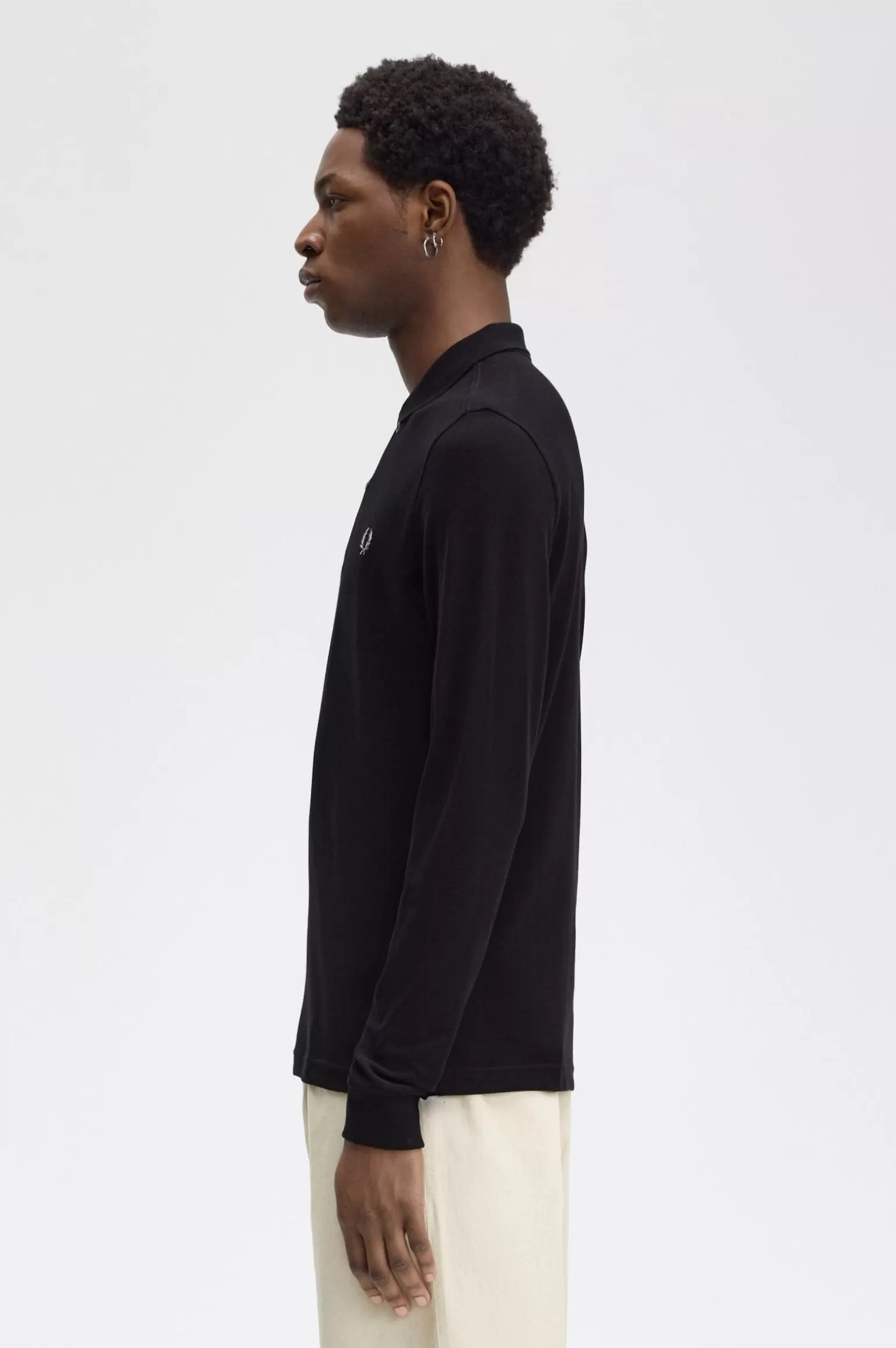 Poloshirts^Fred Perry M6006 Schwarz / Chrom
