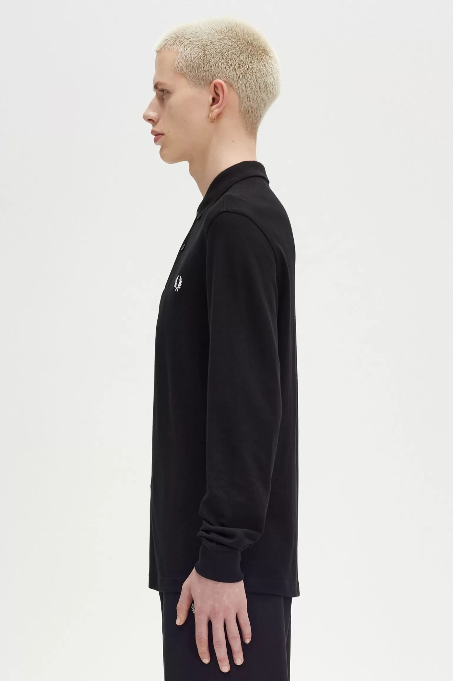 Poloshirts^Fred Perry M6006 Schwarz / Weiß