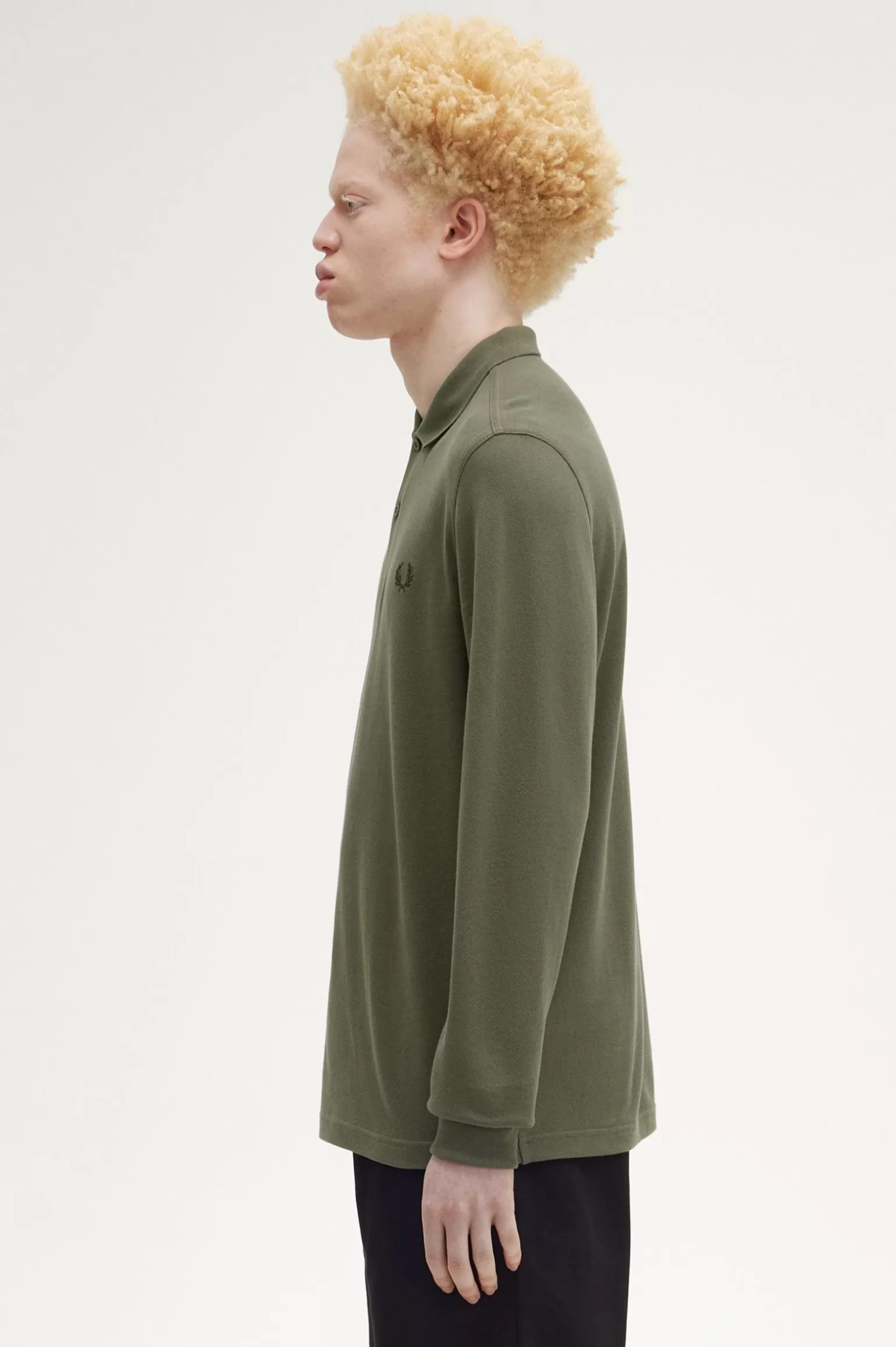 Poloshirts^Fred Perry M6006 Grüner Lorbeer / Dunkelgrün
