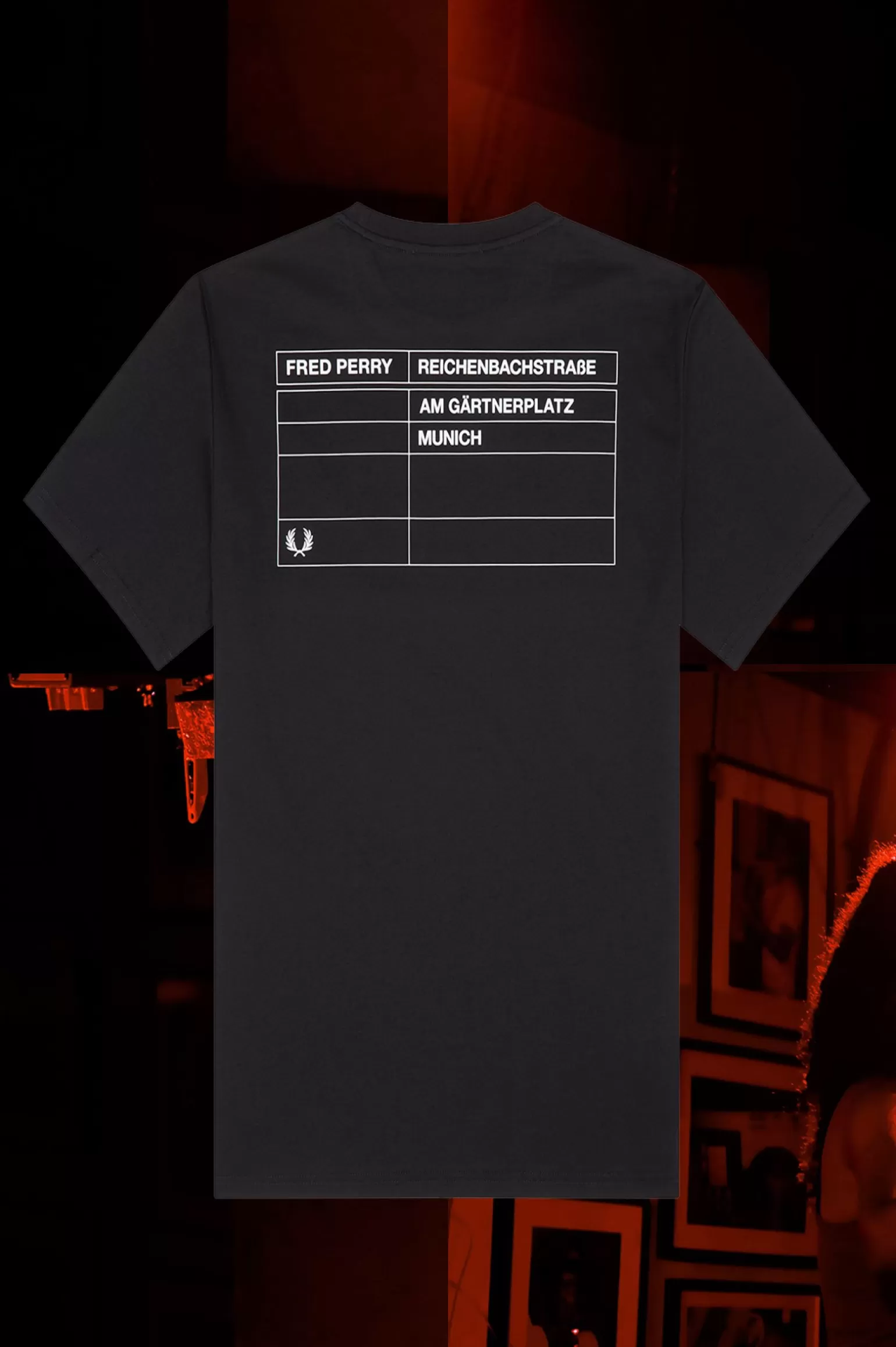 T-Shirts^Fred Perry München Ringer-T-Shirt Schwarz
