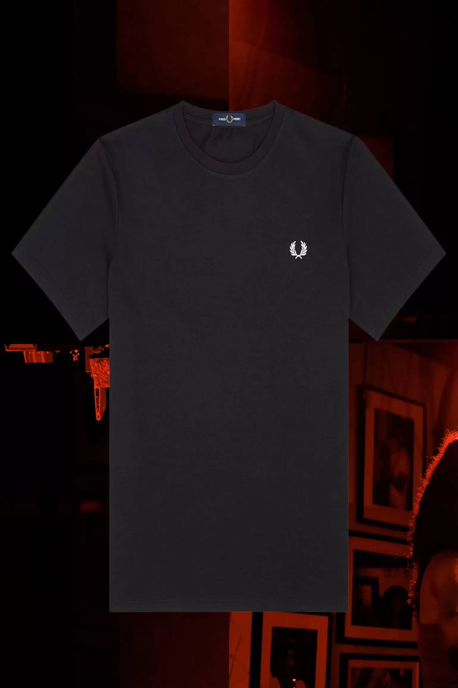 T-Shirts^Fred Perry München Ringer-T-Shirt Schwarz