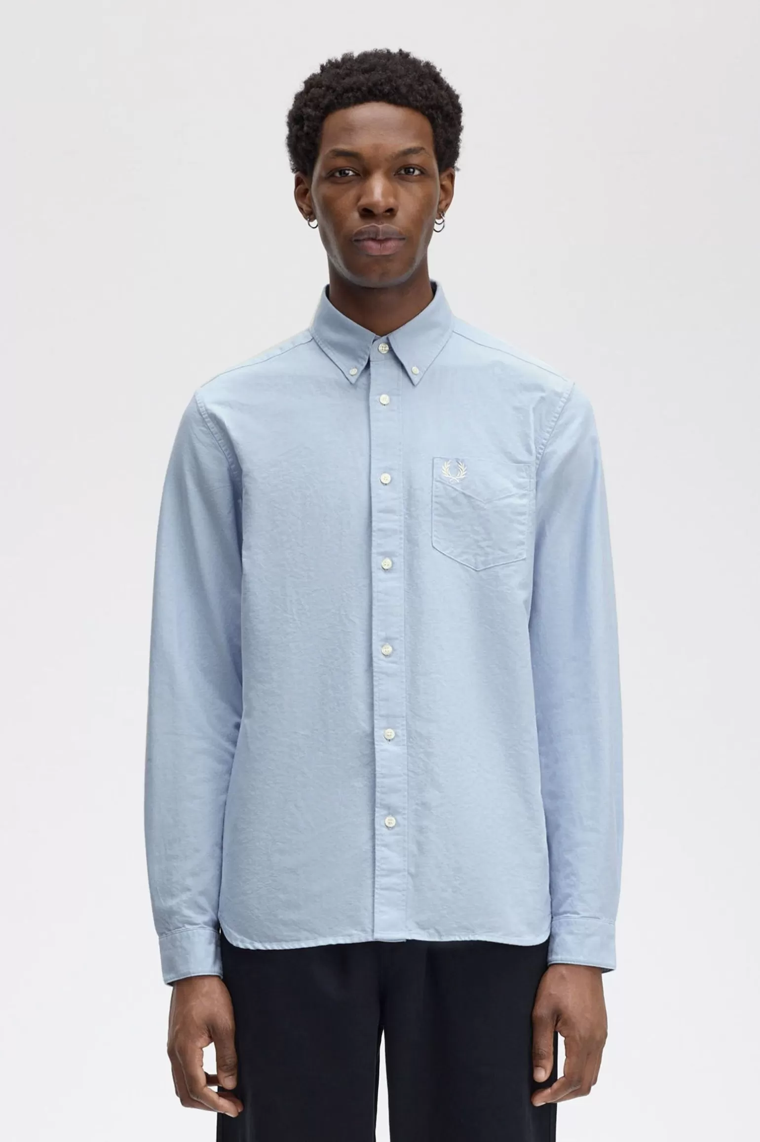 Hemden^Fred Perry Oxford-Hemd Rauch Hell