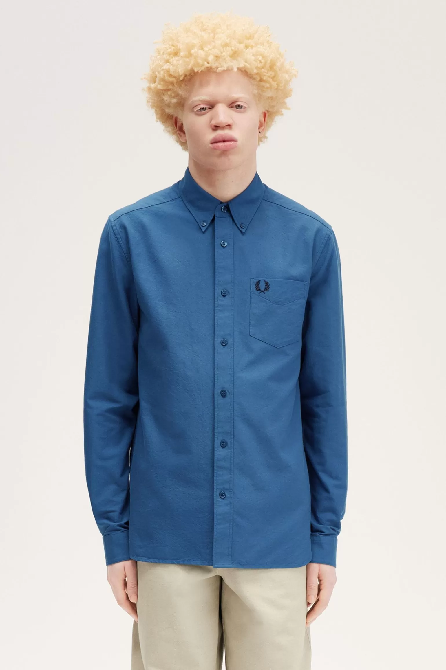 Hemden^Fred Perry Oxford-Hemd Mitternachtsblau
