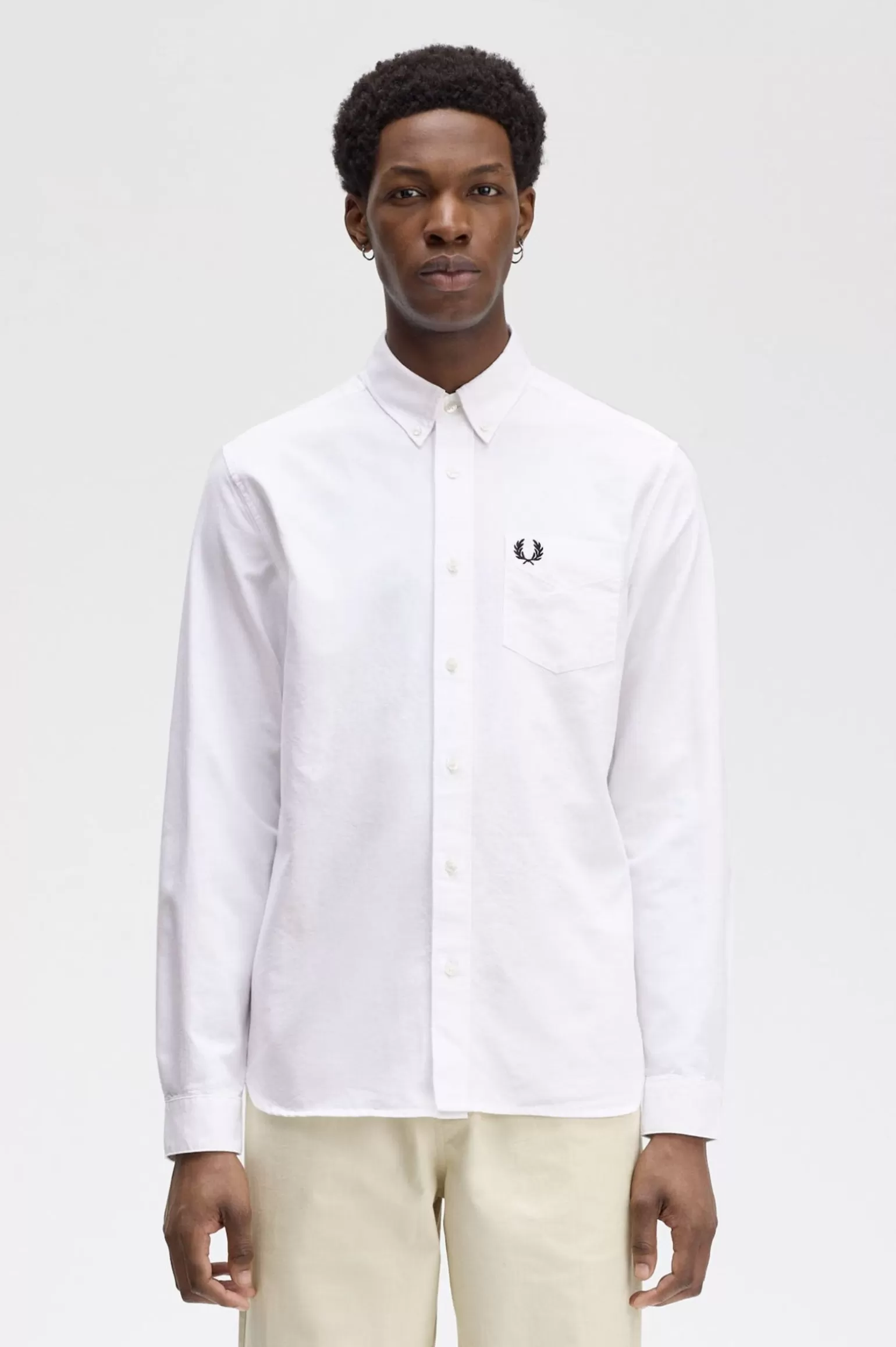 Hemden^Fred Perry Oxford-Hemd Weiß