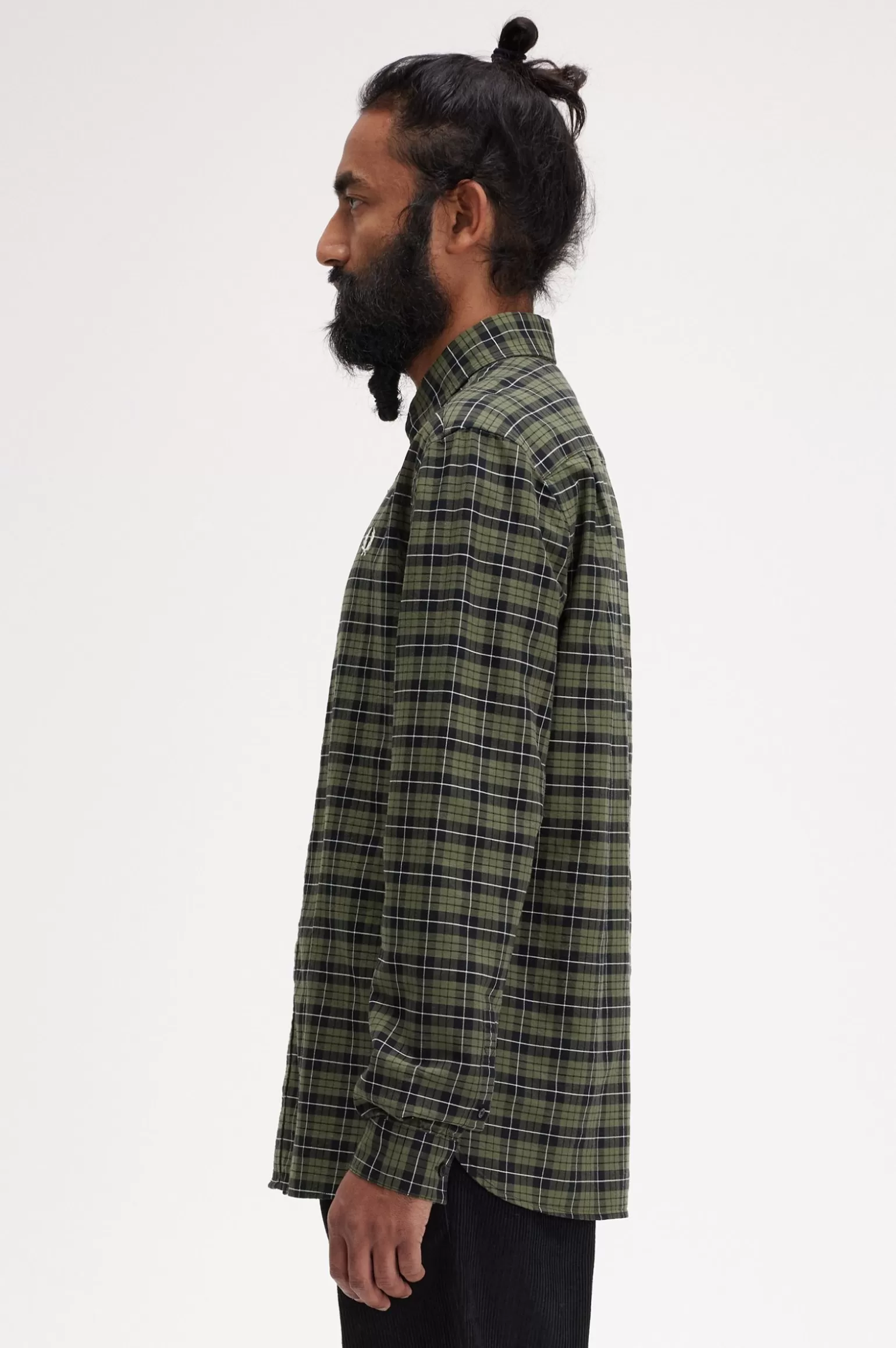 Hemden^Fred Perry Oxford-Hemd Mit Schottenkaro Lorbeerkranzgrün