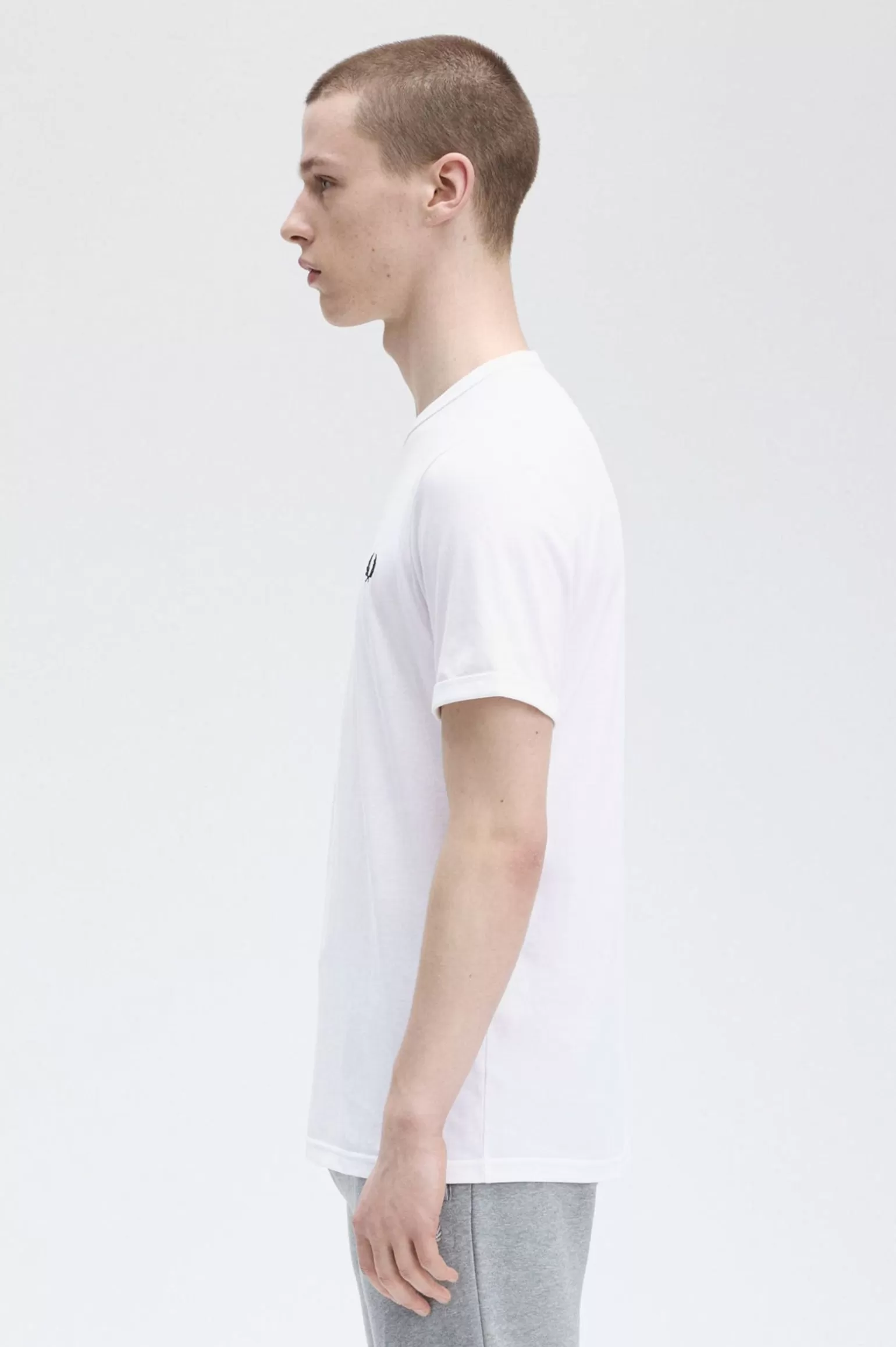 T-Shirts^Fred Perry Ringer-T-Shirt Weiß