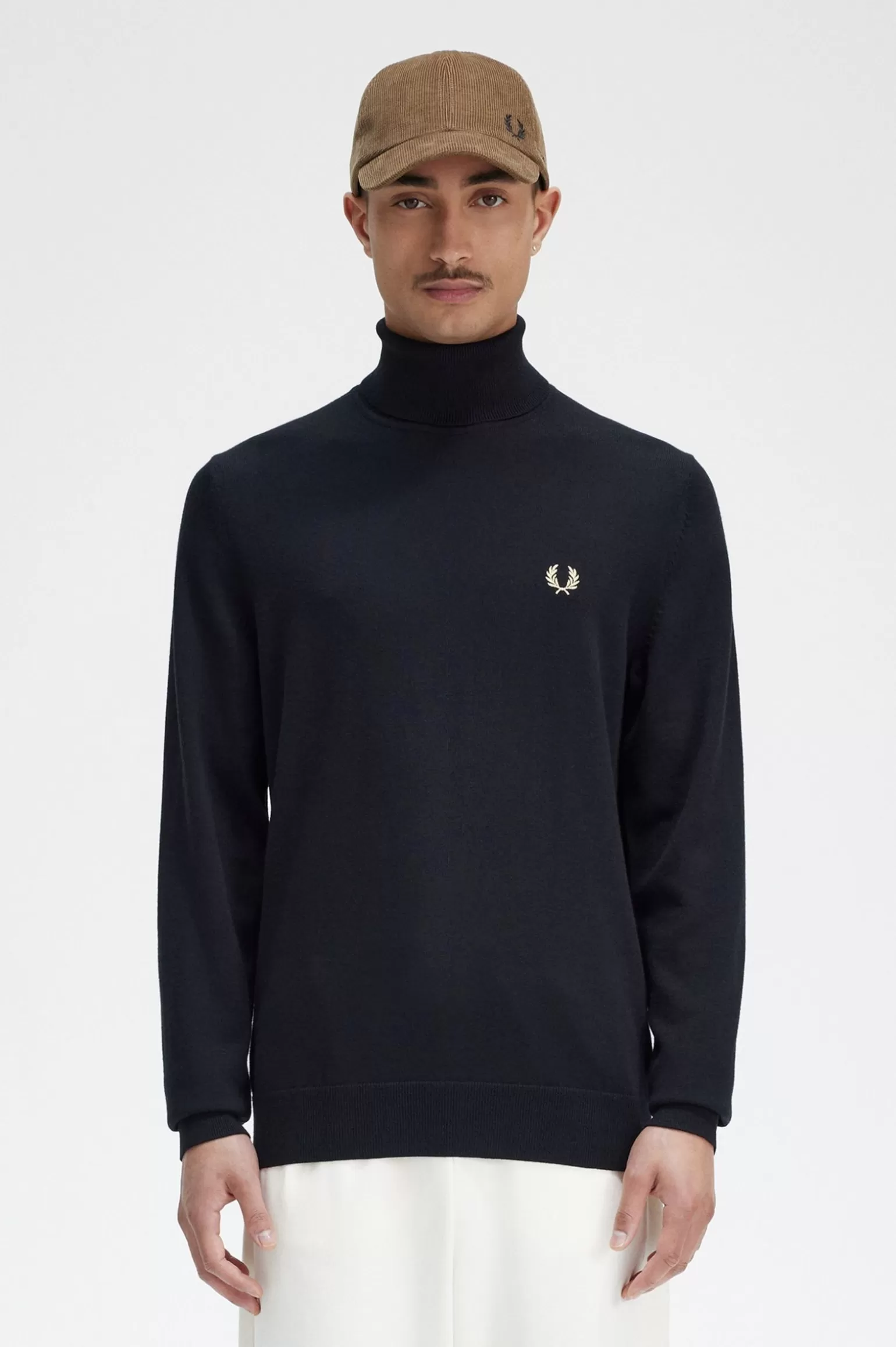 Knitwear^Fred Perry Rollkragenpullover Schwarz