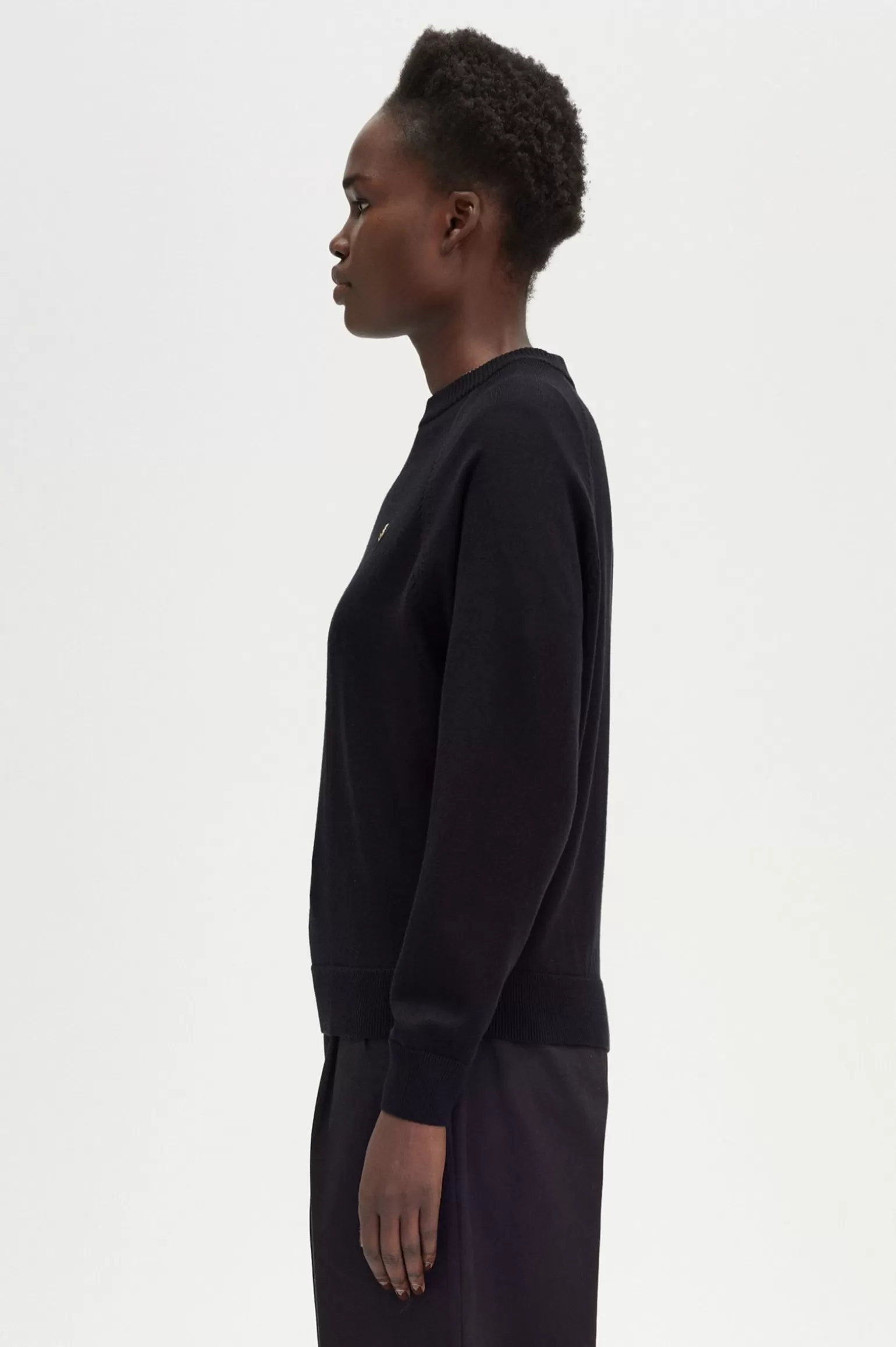 Knitwear^Fred Perry Rundhalspullover Schwarz