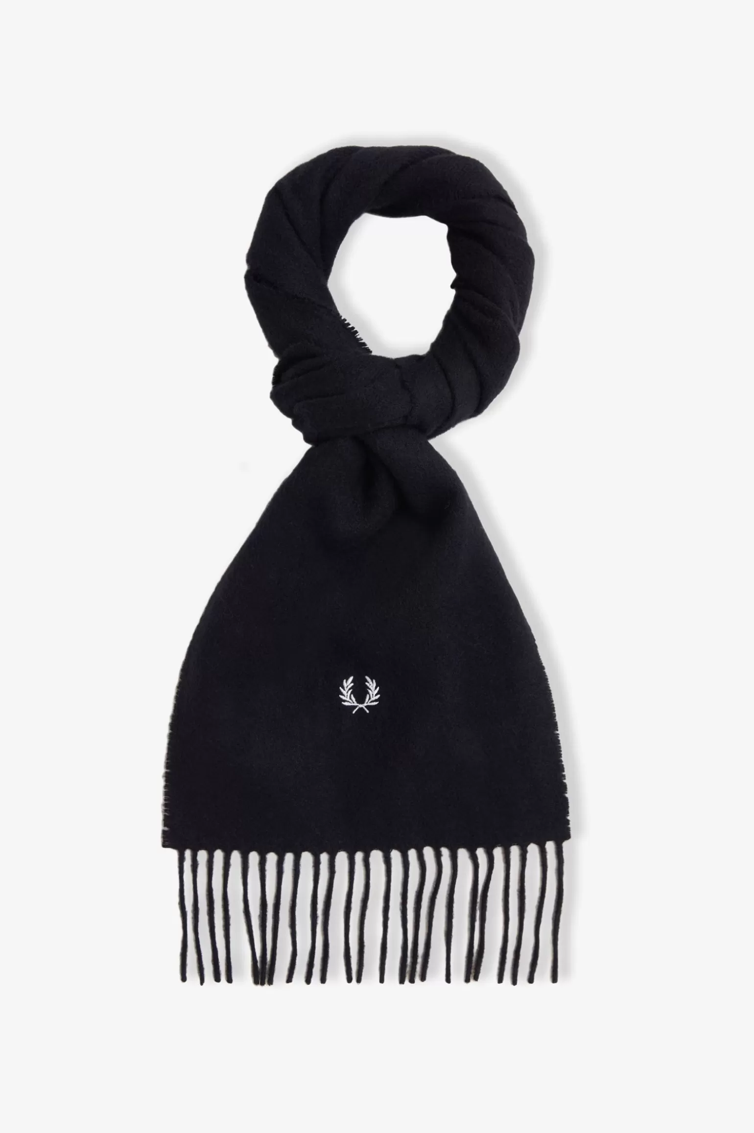 Accessoires | Accessoires^Fred Perry Schal Aus Lammwolle Schwarz