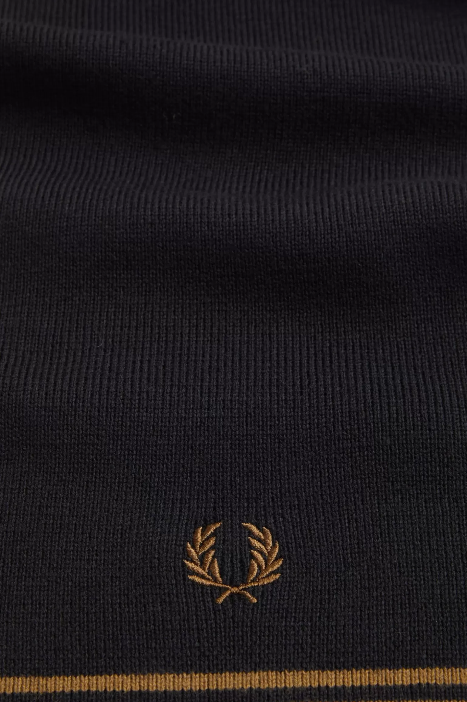 Accessoires | Accessoires^Fred Perry Schal Mit Doppelstreifen Schwarz / Schattiertes Grau