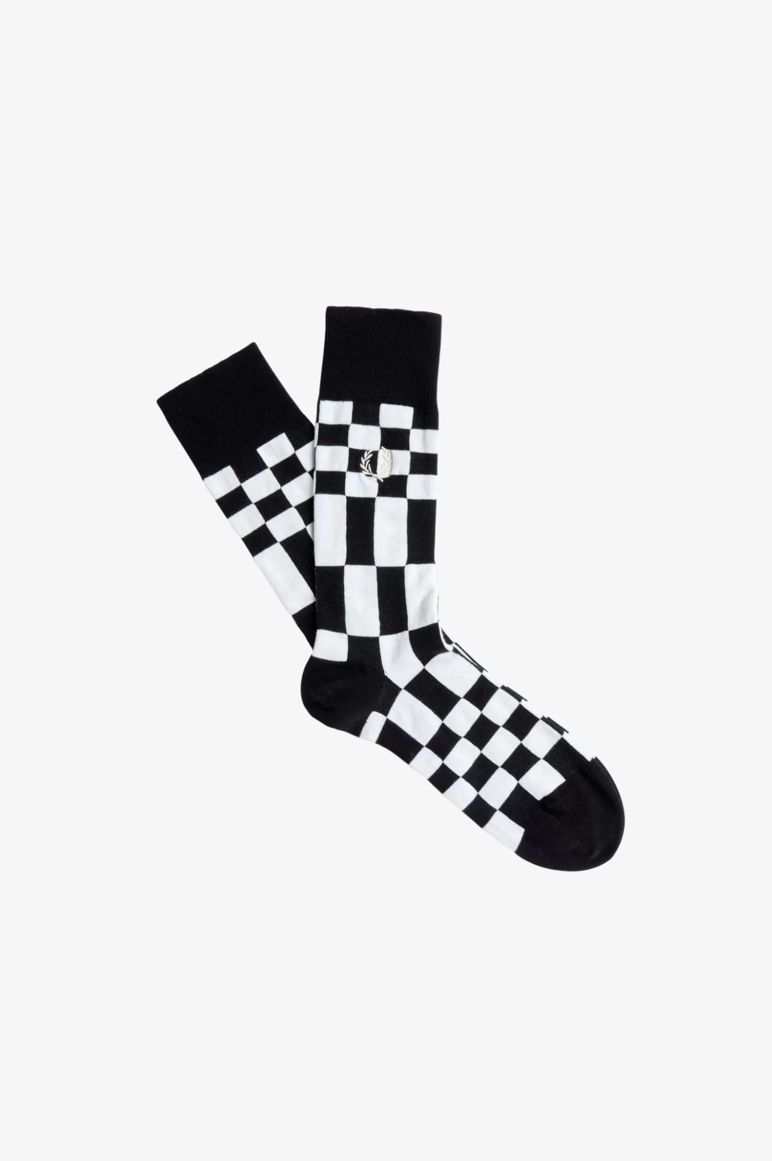 Accessoires | Accessoires^Fred Perry Socken Mit Schachbrettmuster Schwarz