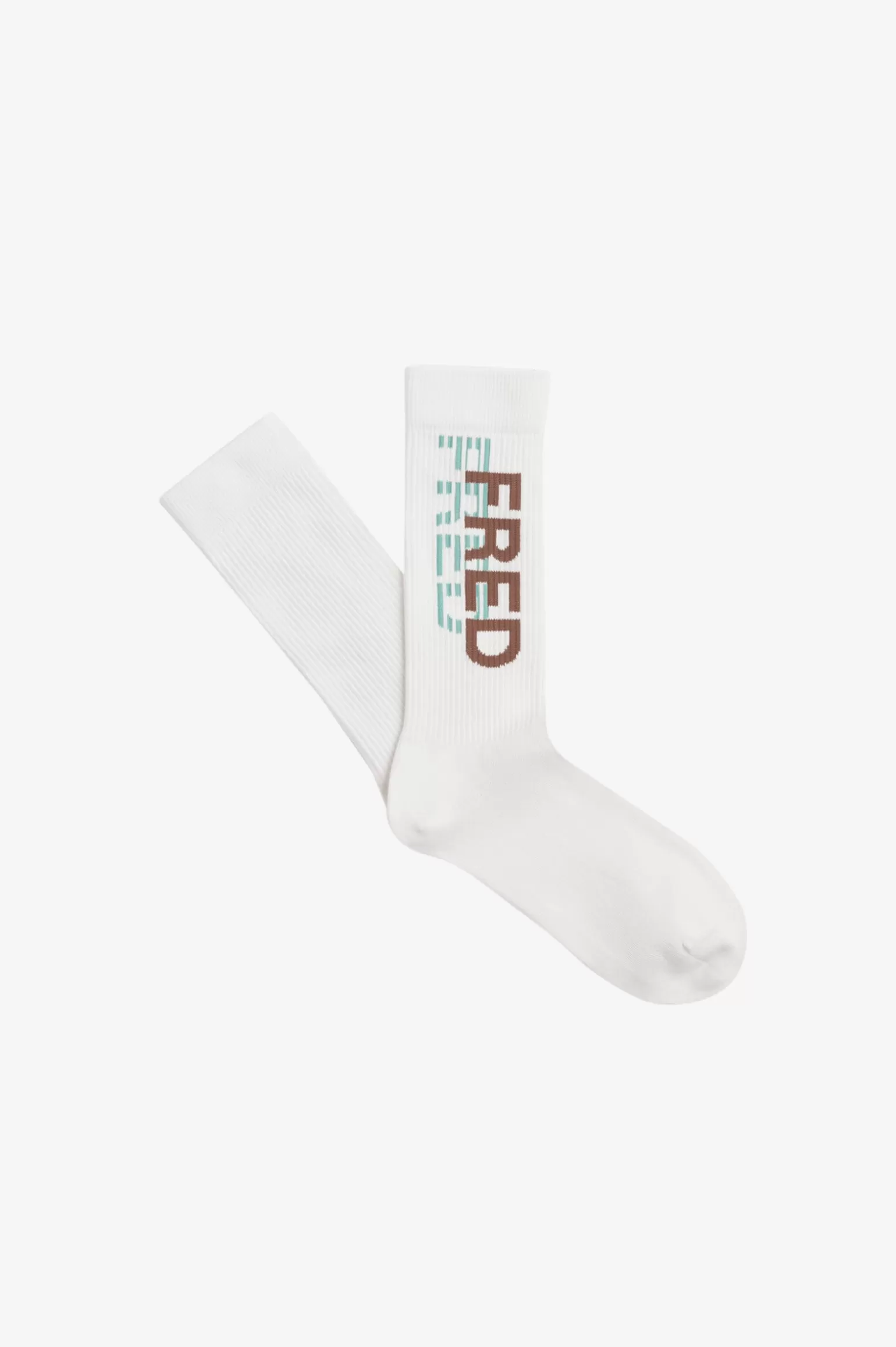 Accessoires | Accessoires^Fred Perry Socken Mit Sonderprint Schneeweiß