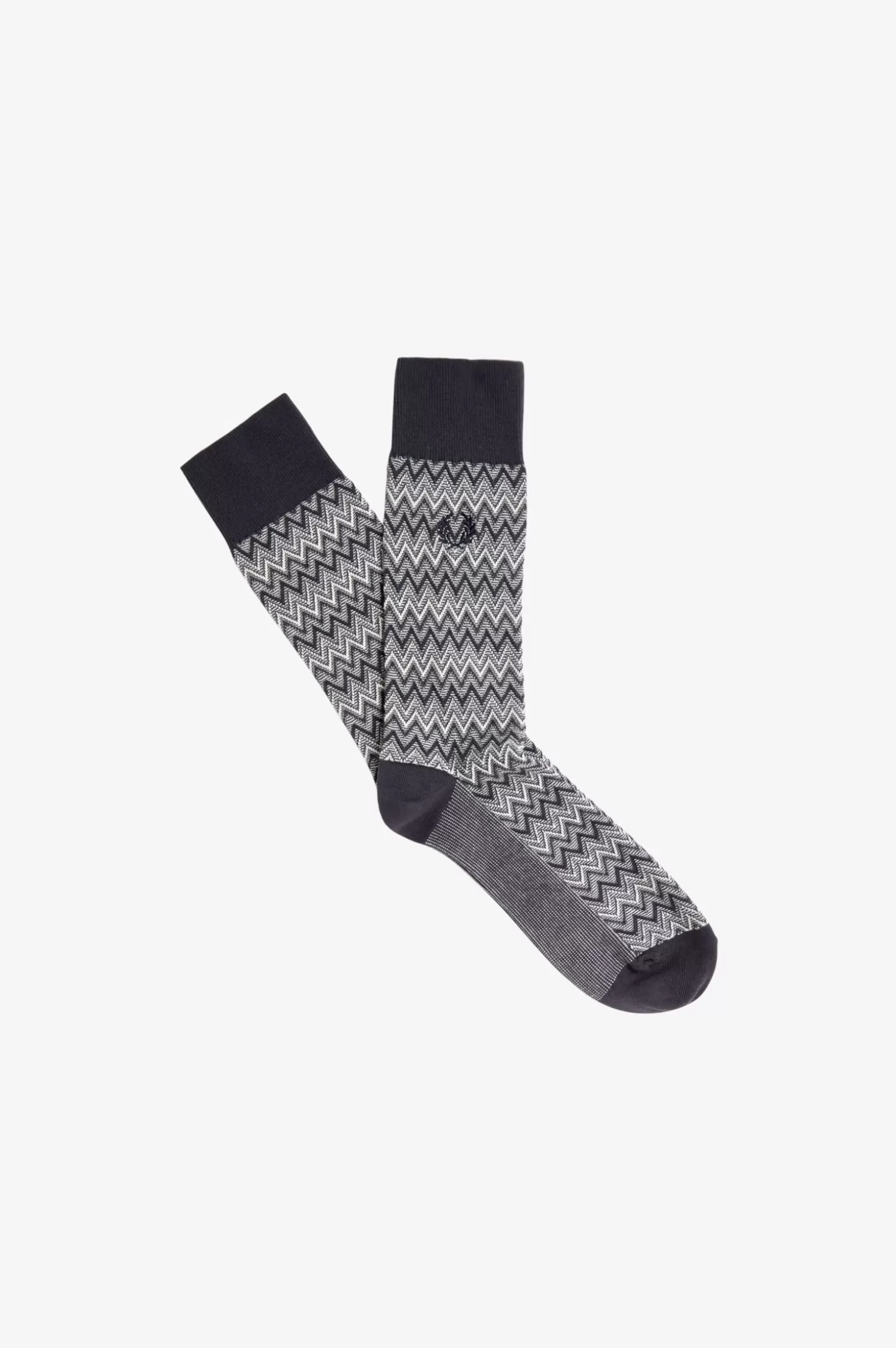 Accessoires | Accessoires^Fred Perry Socken Mit Zickzackmuster Ankergrau