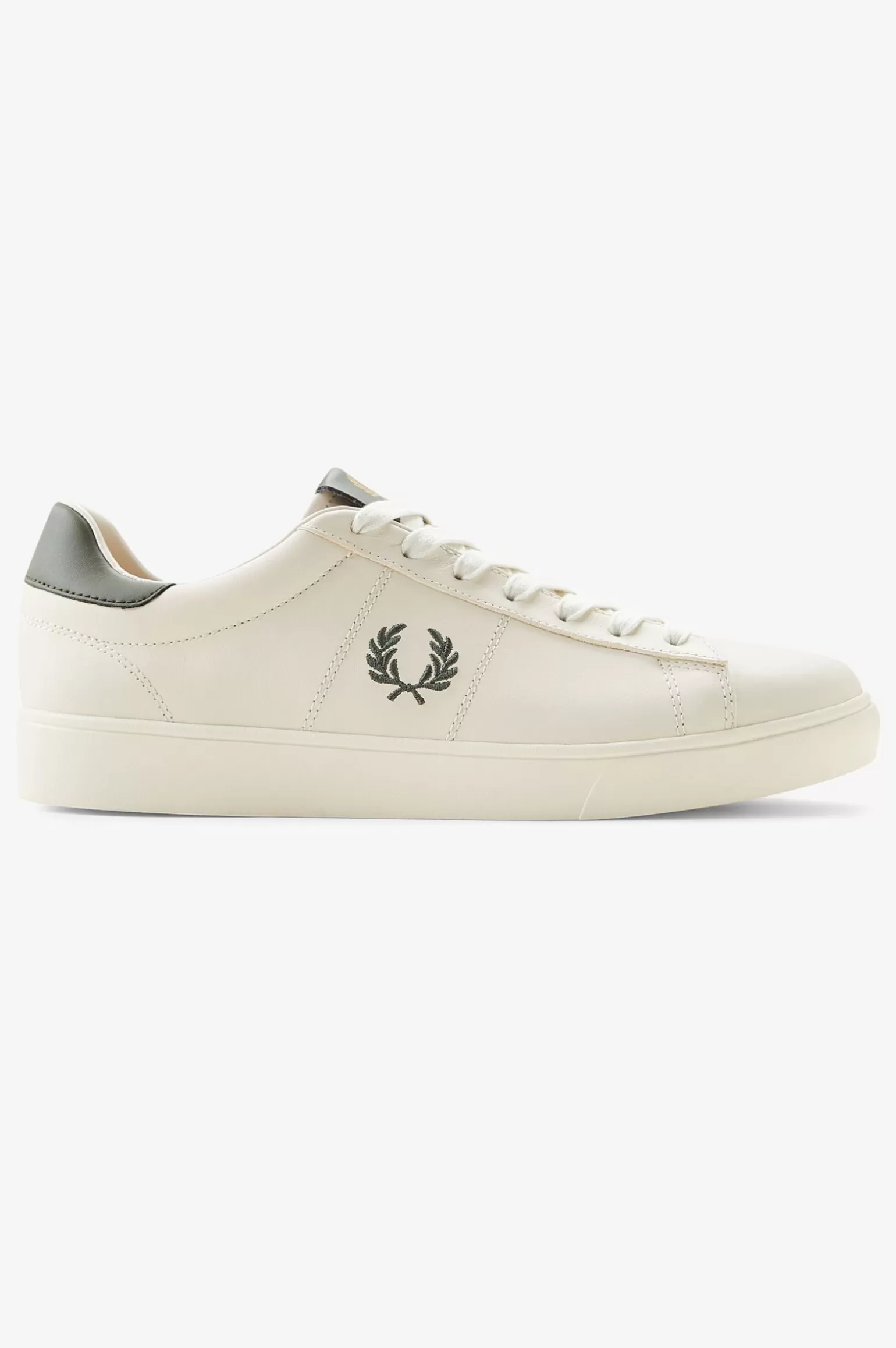 Schuhe^Fred Perry Spencer Ecru / Lorbeerkranzgrün
