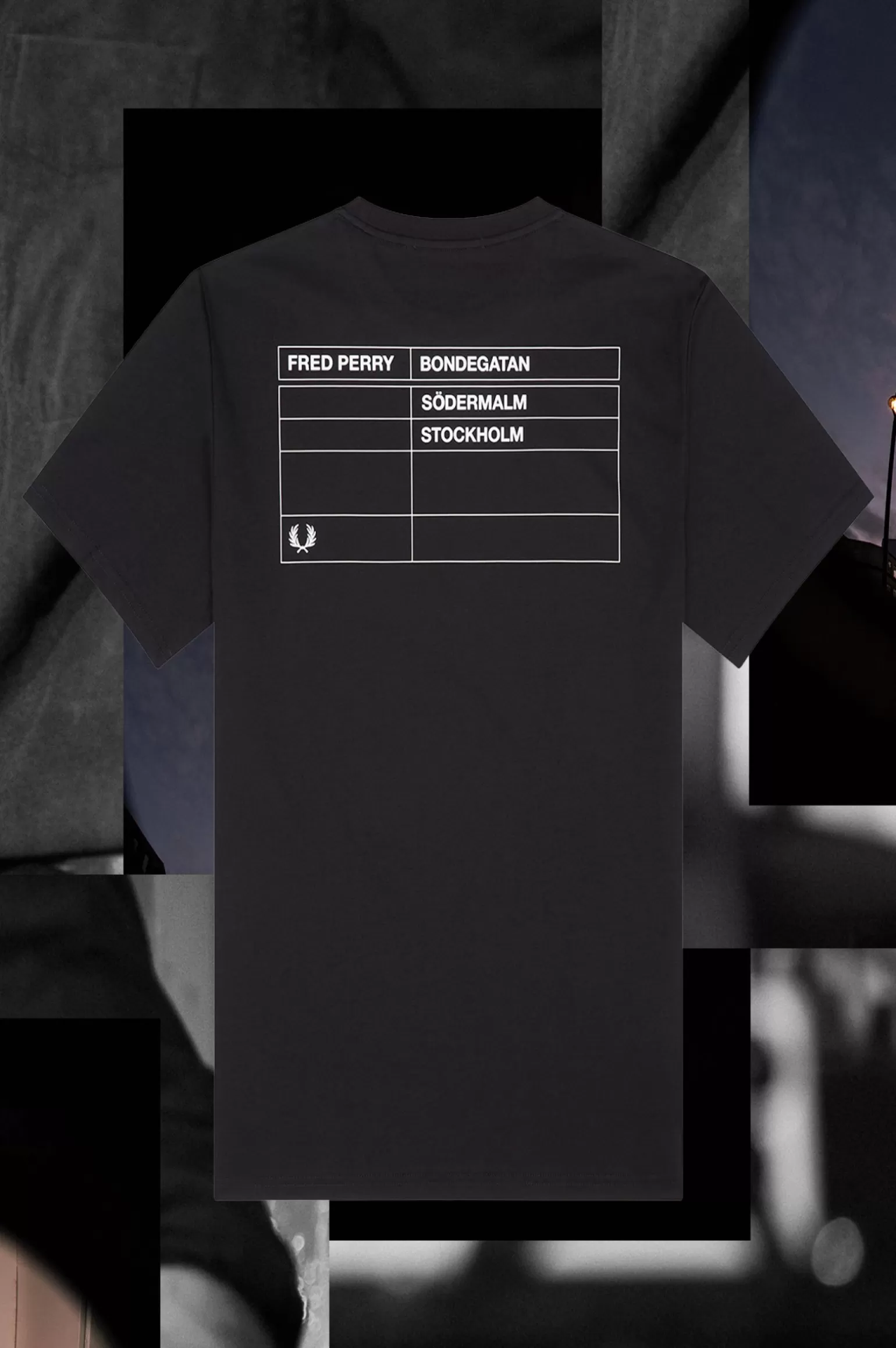 T-Shirts^Fred Perry Stockholm Ringer-T-Shirt Schwarz