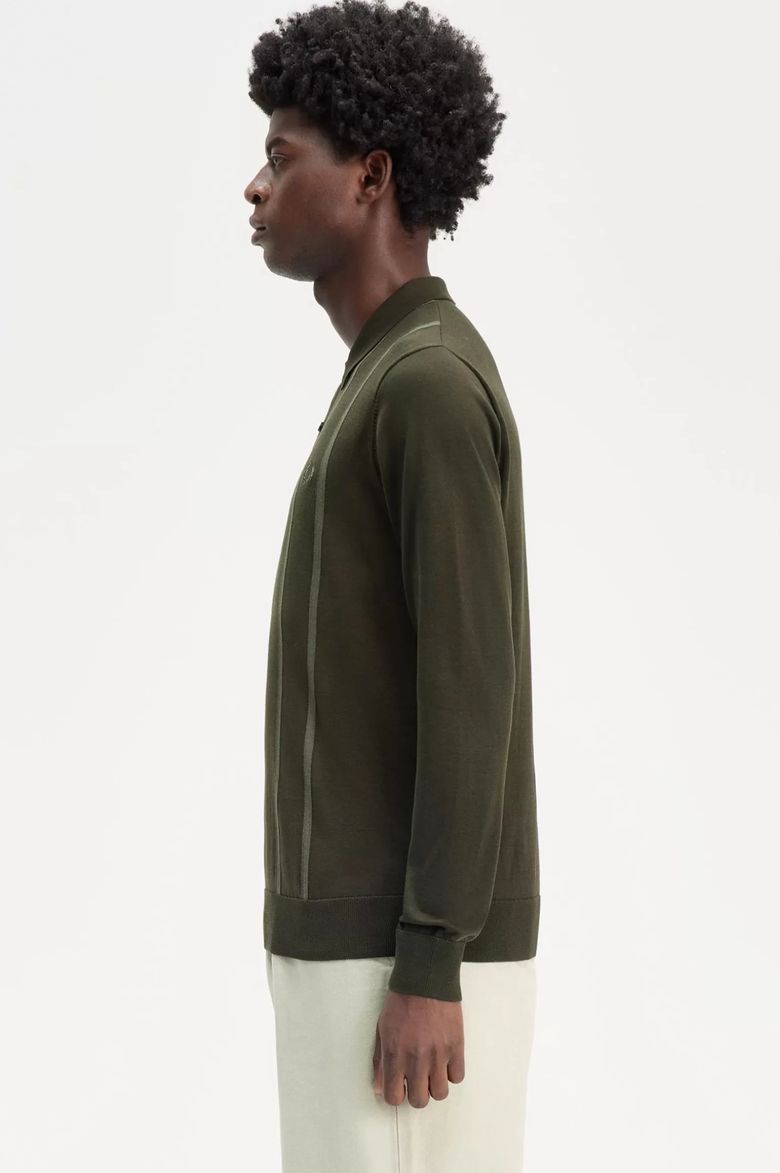 Knitwear^Fred Perry Strickhemd Jagdgrün