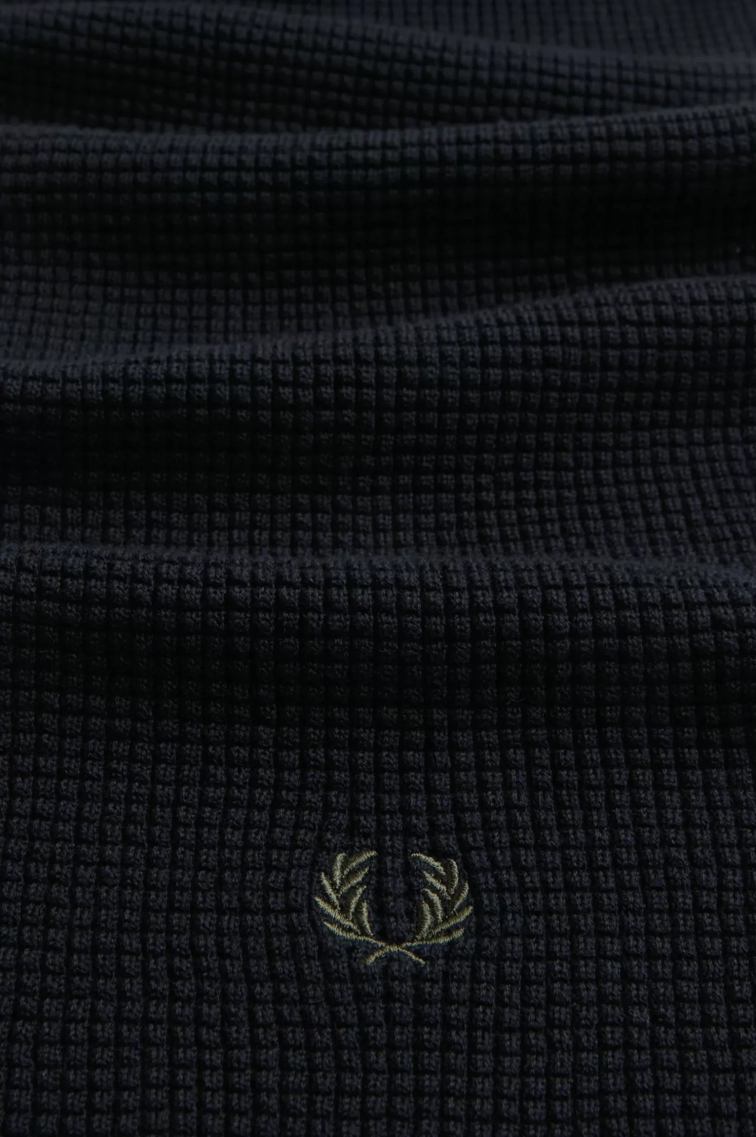 Accessoires | Accessoires^Fred Perry Strickschal Mit Waffelstruktur Schwarz