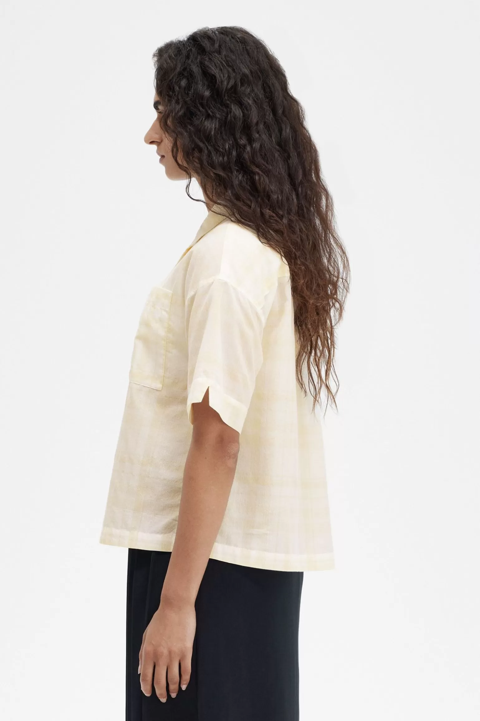 T-Shirts & Tops^Fred Perry Transparentes Hemd Mit Schottenkaro Schneeweiß