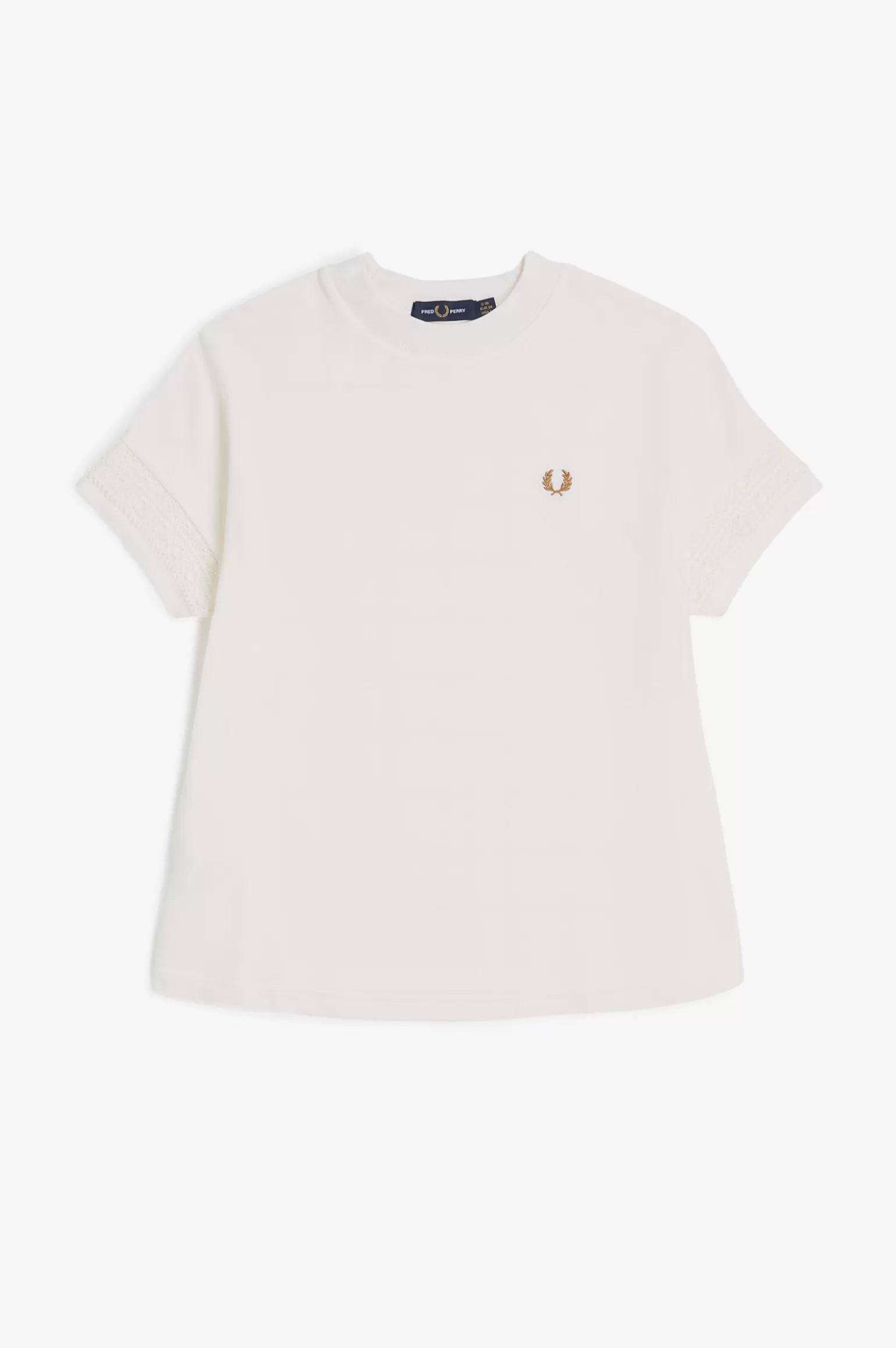 T-Shirts & Tops^Fred Perry T-Shirt Aus Piqué Mit Spitze