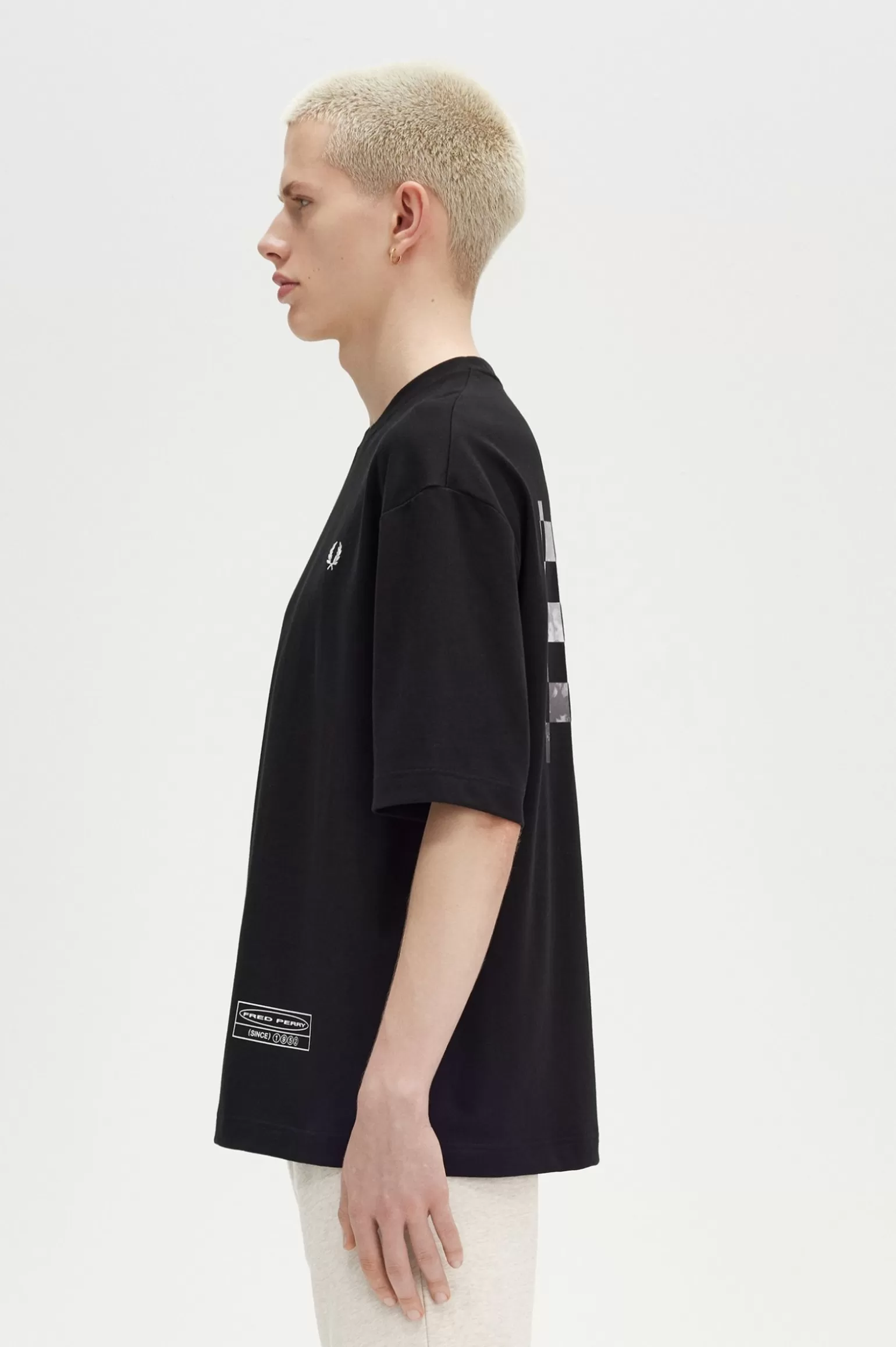 T-Shirts^Fred Perry T-Shirt Mit Crowd-Grafik Schwarz