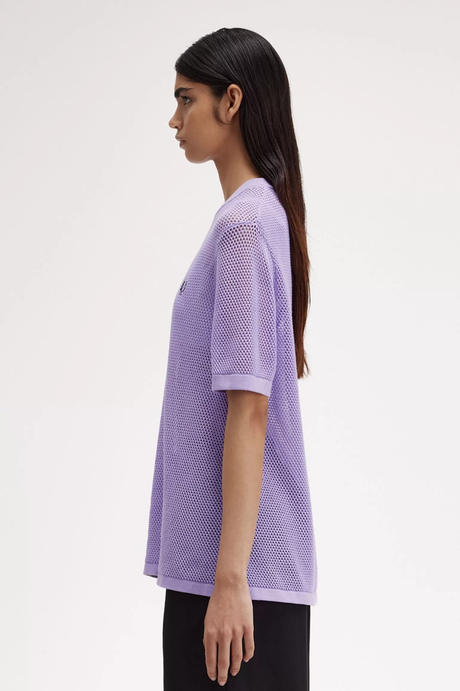 Knitwear^Fred Perry T-Shirt Mit Lochstrickmuster Ultraviolett