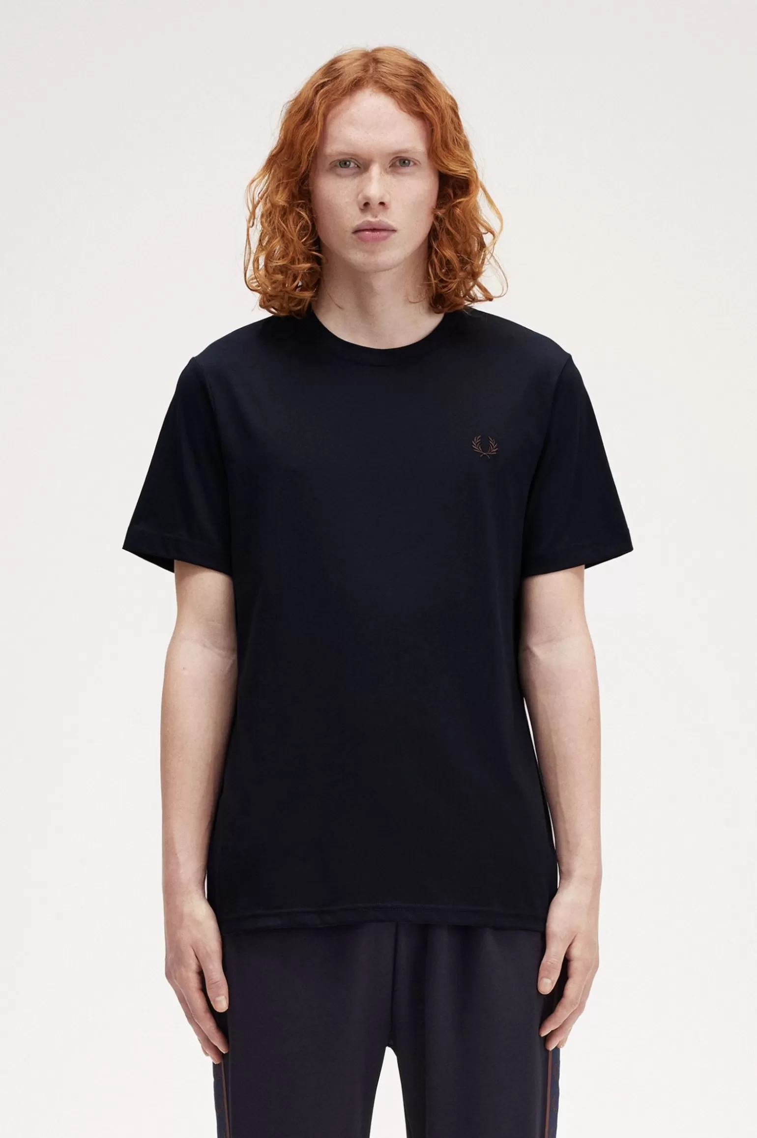 T-Shirts^Fred Perry T-Shirt Mit Rundhalsausschnitt Marineblau / Carrington Brick