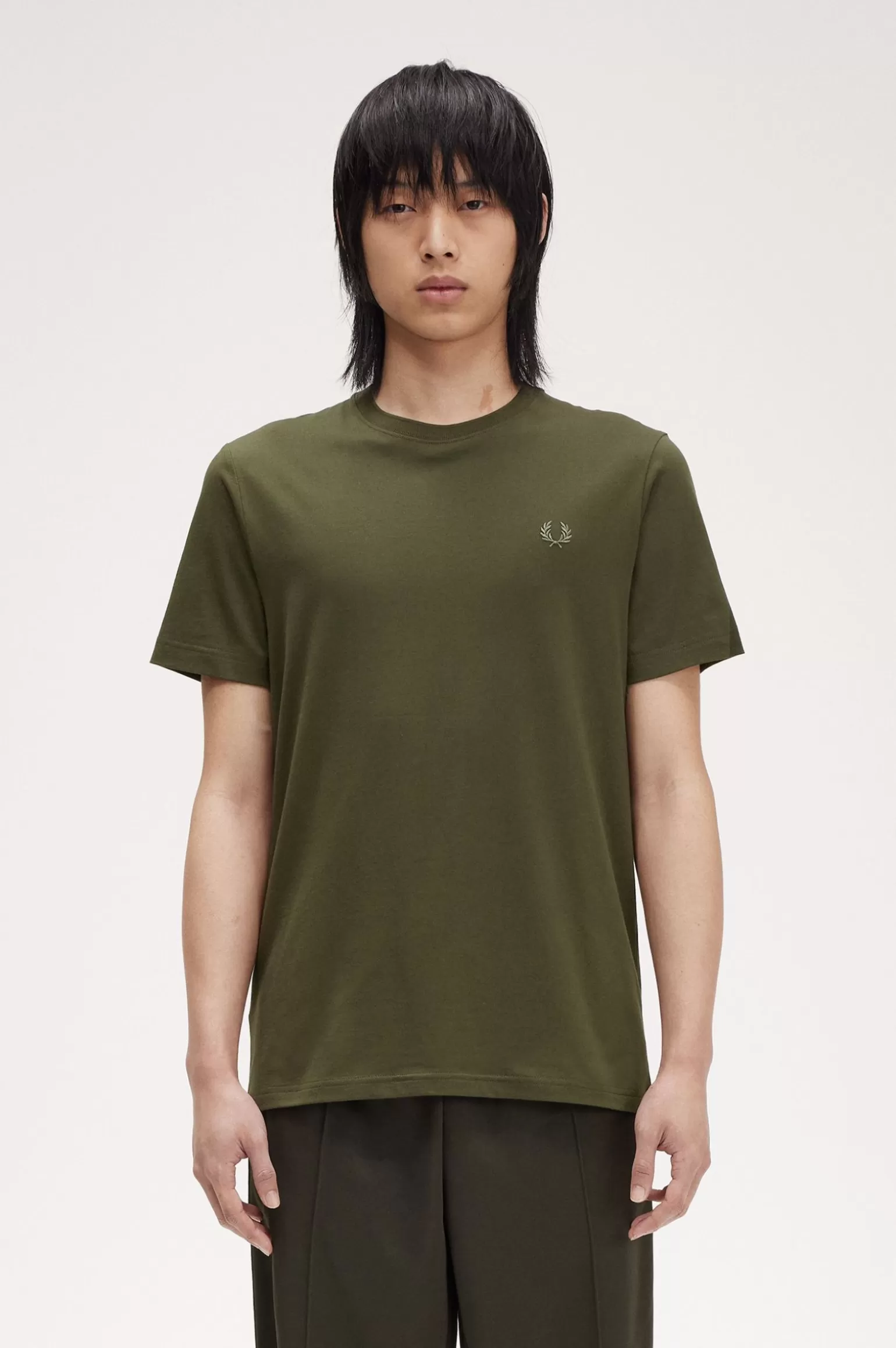 T-Shirts^Fred Perry T-Shirt Mit Rundhalsausschnitt Jagdgrün / Lorbeerkranzgrün