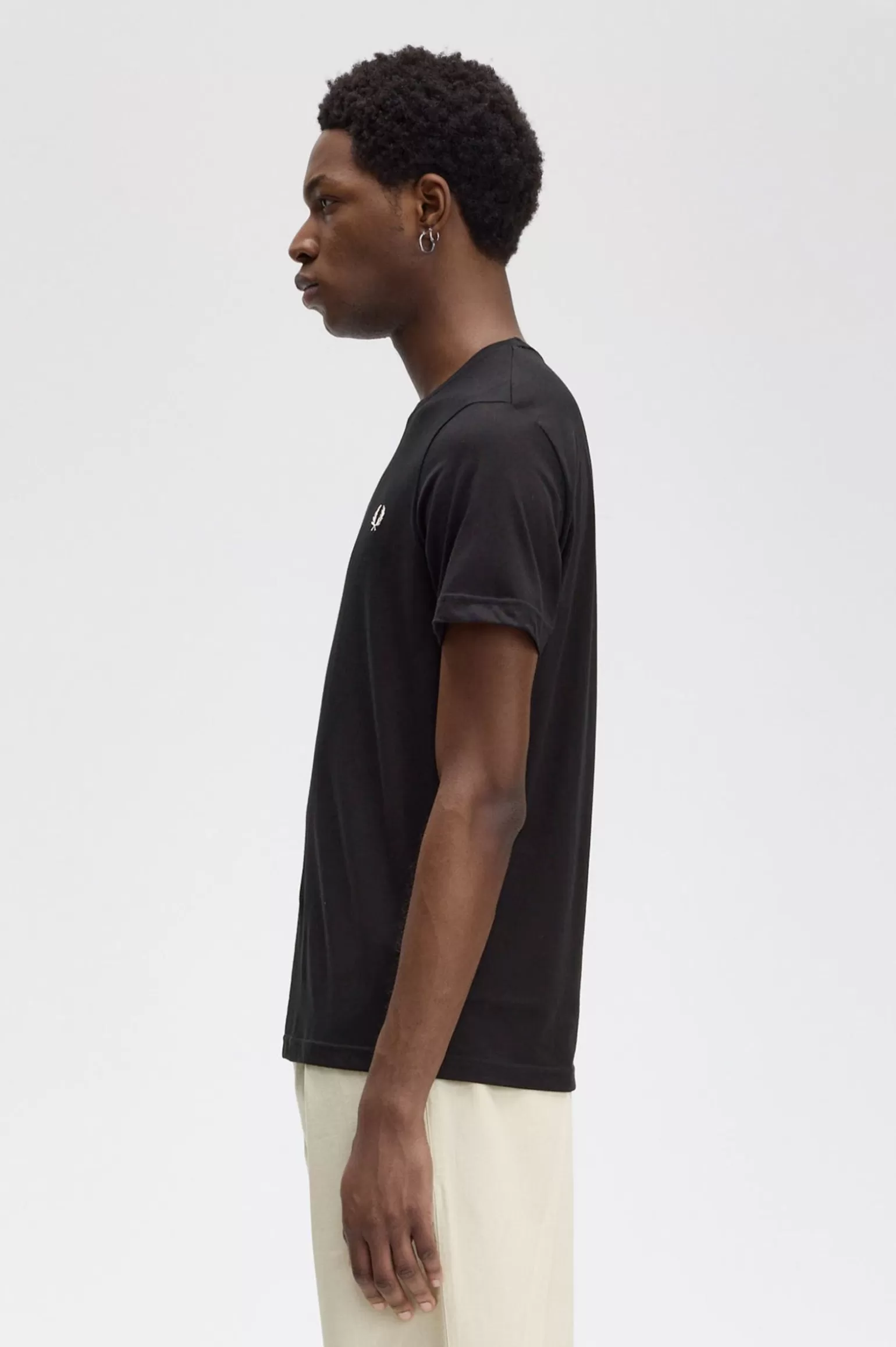 T-Shirts^Fred Perry T-Shirt Mit Rundhalsausschnitt Schwarz