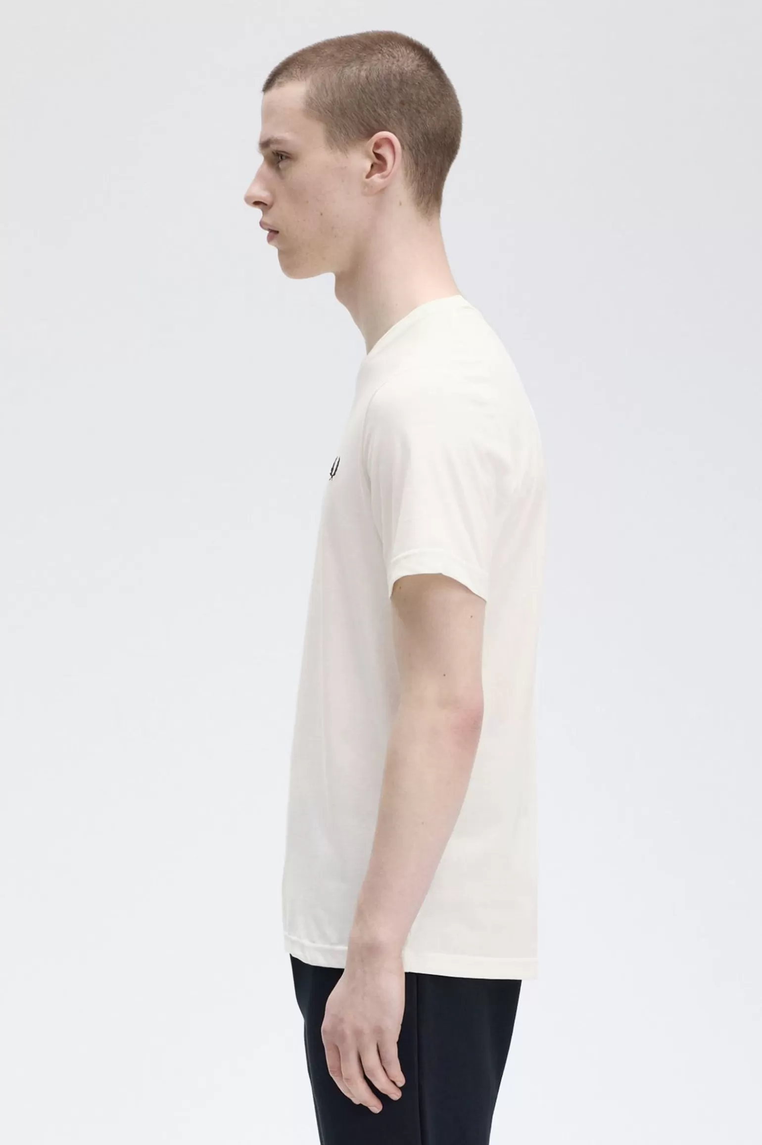 T-Shirts^Fred Perry T-Shirt Mit Rundhalsausschnitt Schneeweiß