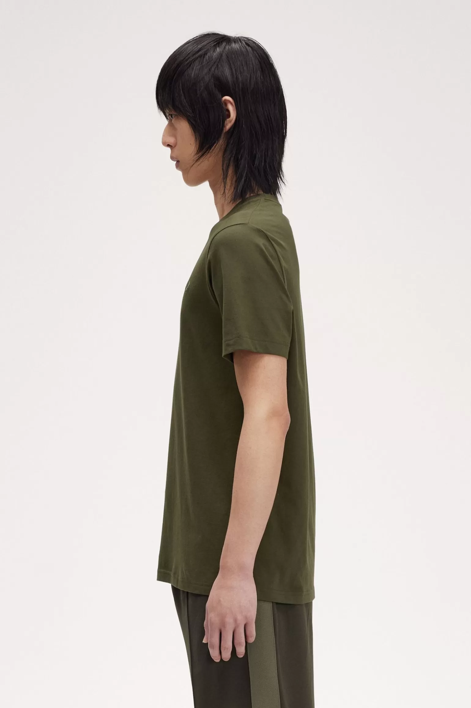 T-Shirts^Fred Perry T-Shirt Mit Rundhalsausschnitt Jagdgrün / Lorbeerkranzgrün
