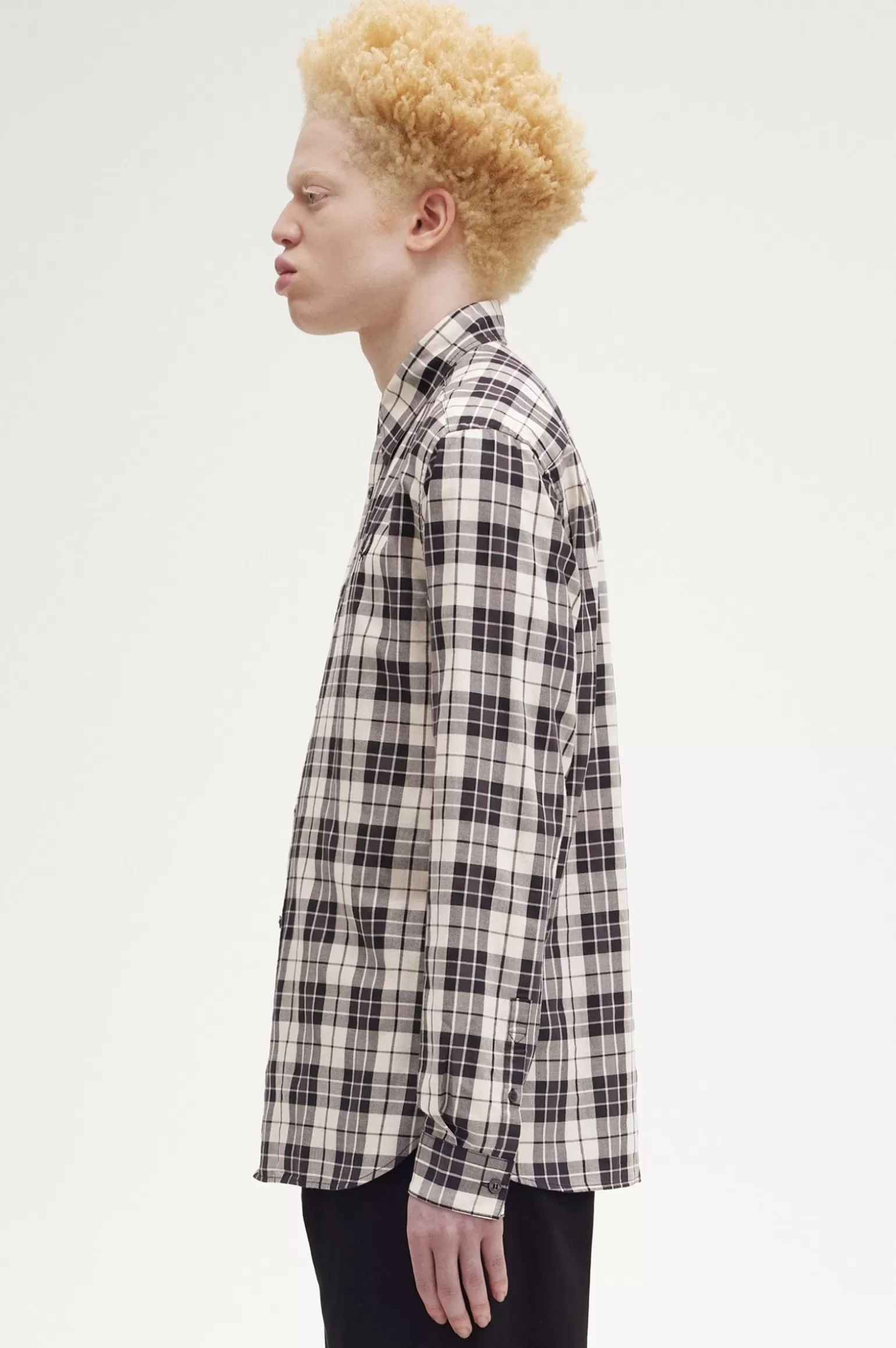 Hemden^Fred Perry Twill-Hemd Mit Schottenkaro Porridge Marl